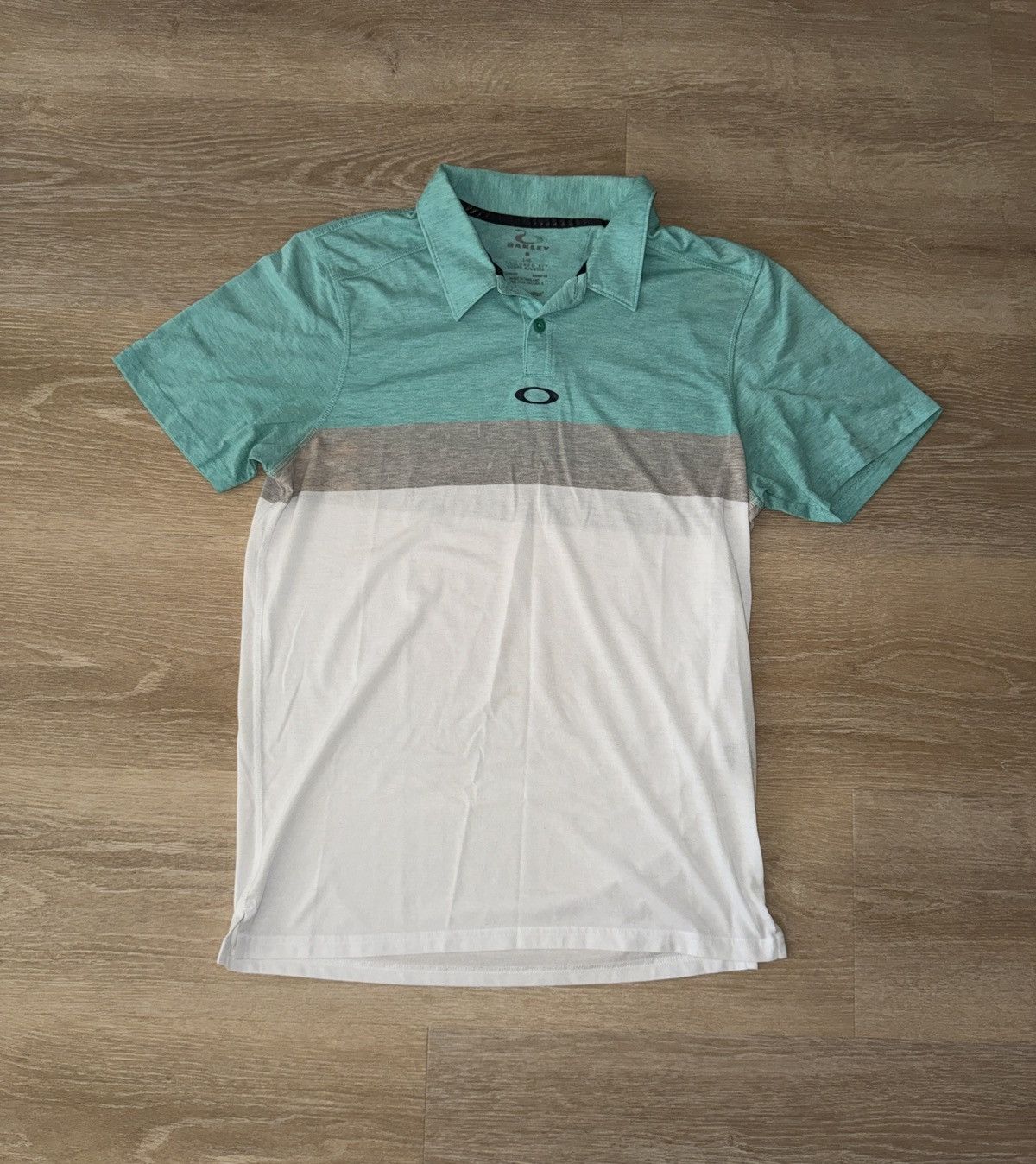 Oakley Oakley Green and White Polo Shirt Size US L / EU 52-54 / 3 - 1 Thumbnail