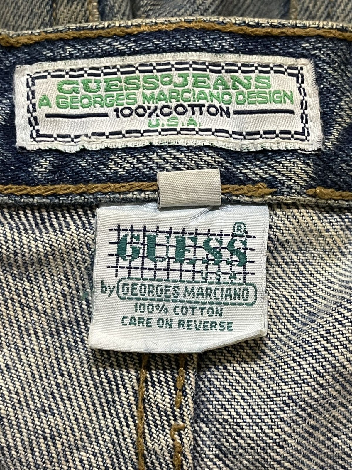 Guess Vintage Usa Guess By Georges Marciano Mud Wash Baggy Jeans Size US 36 / EU 52 - 9 Thumbnail