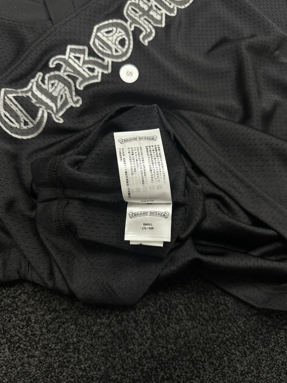Chrome Hearts Chrome Hearts Warm Up CH Short Sleeve Jersey Black Small Size US S / EU 44-46 / 1 - 7 Thumbnail