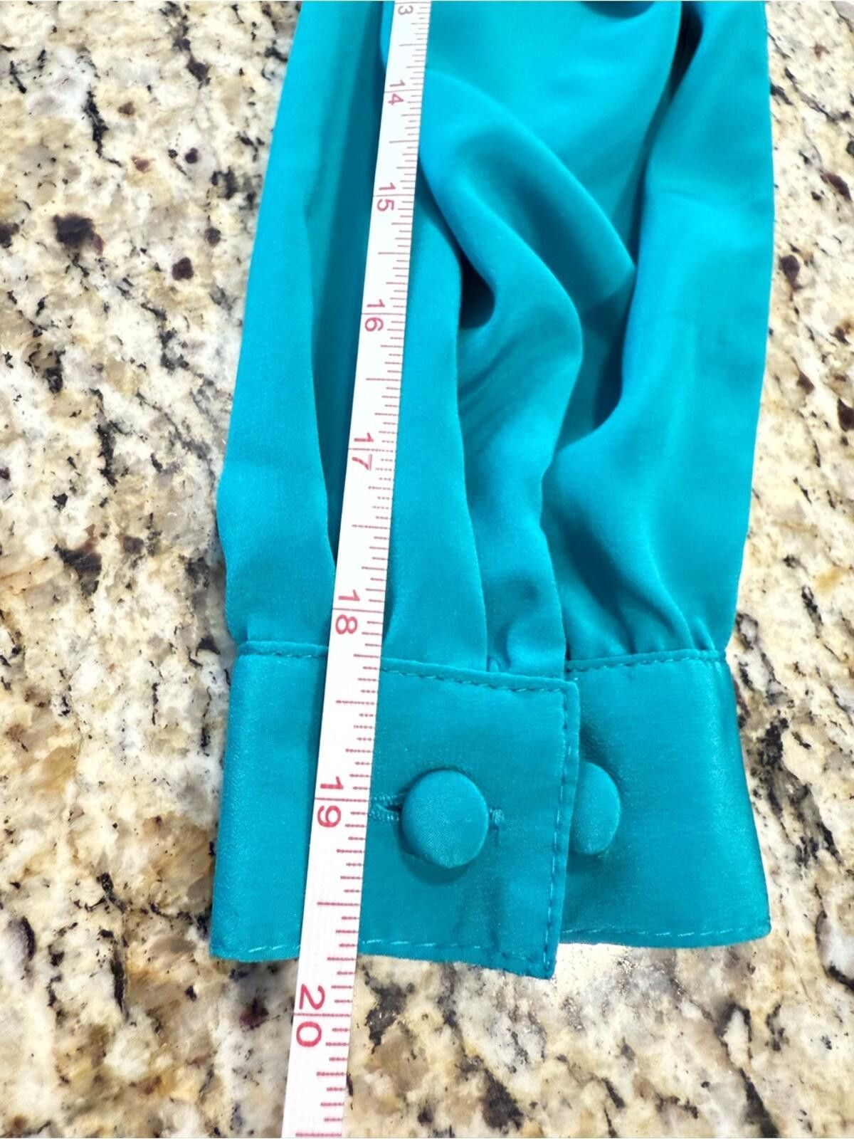 Other Doncaster vintage teal 3/4 button up top long sleeves SZ 4 Size S / US 4 / IT 40 - 10 Thumbnail