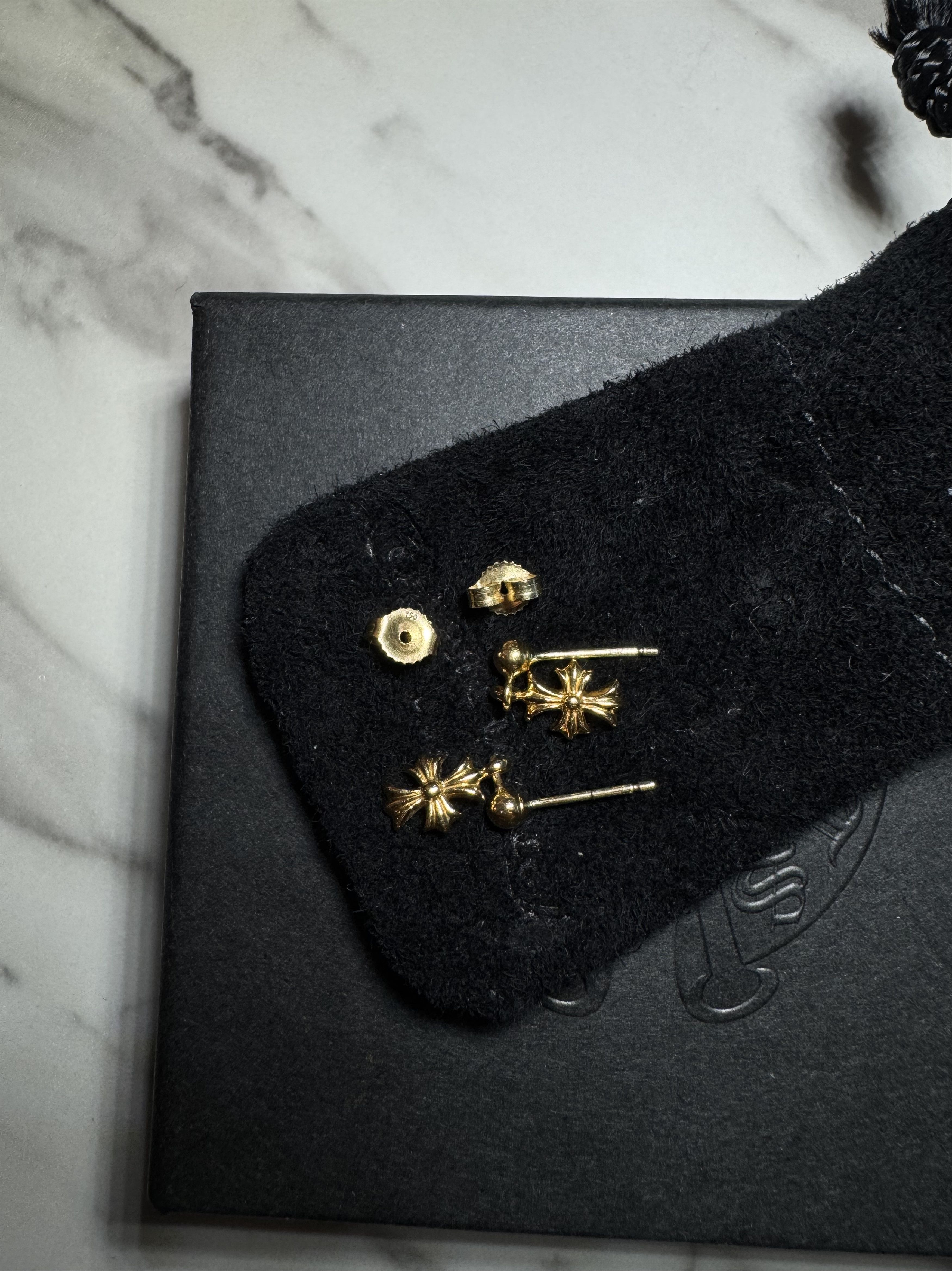Chrome Hearts CHROME HEARTS TINY E 22K EARRINGS Size ONE SIZE - 8 Thumbnail