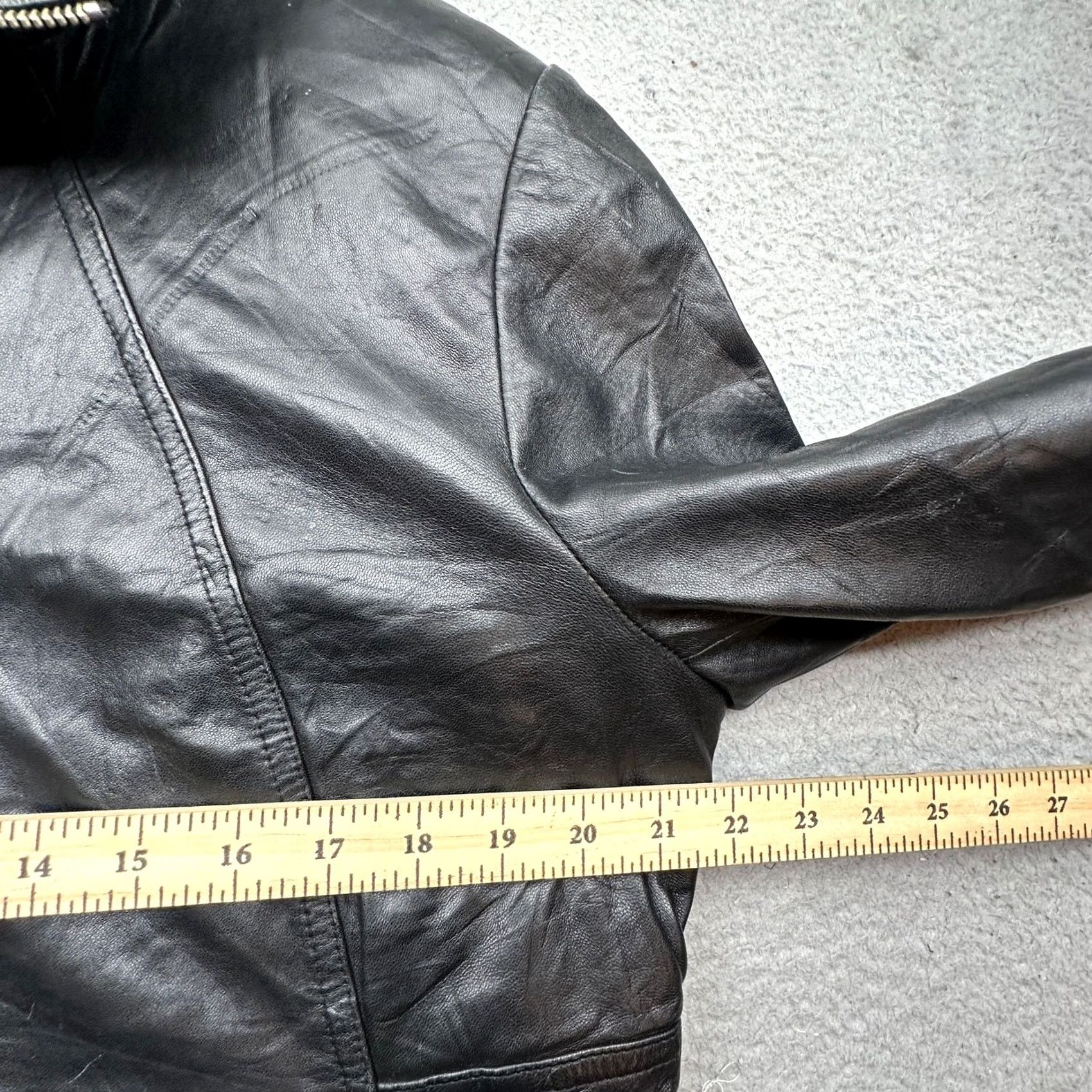 Vintage VINTAGE Wilsons Leather Pelle Studio Italy Thinsulate Bomber Leather Jacket Womens Large Black Full Zip Moto Motorcycle Jacket Womens Large Black Size L / US 10 / IT 46 - 5 Thumbnail