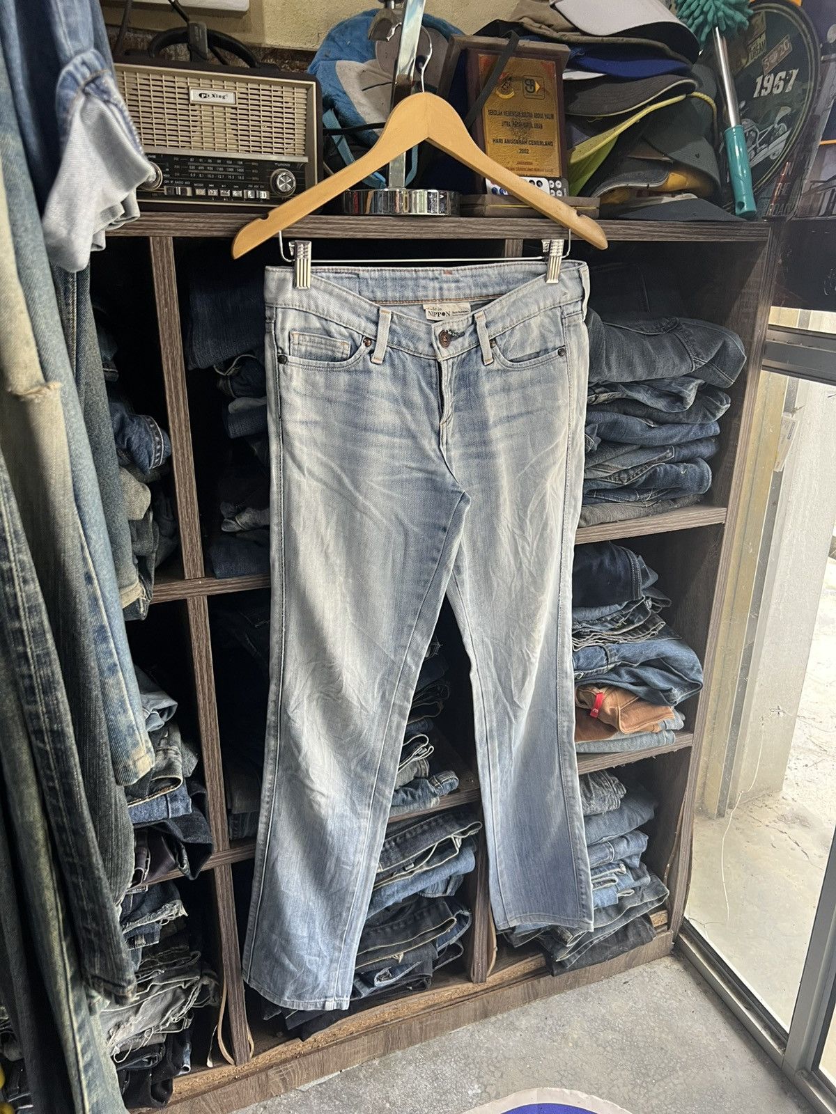 Japanese Brand 🔥Back Number Made in Japan Distressed Denim Size 30" / US 8 / IT 44 - 6 Thumbnail