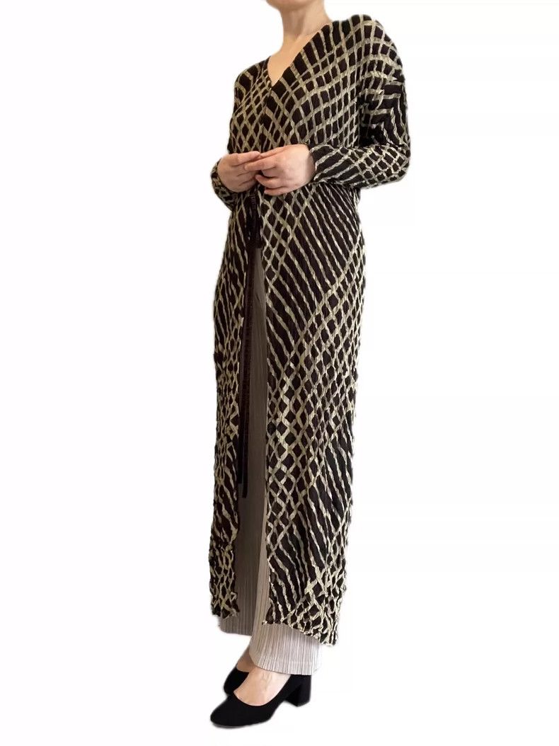 Issey Miyake Issey Miyake Soft trench coat with double-sided check patt Size M / US 6-8 / IT 42-44 - 5 Thumbnail