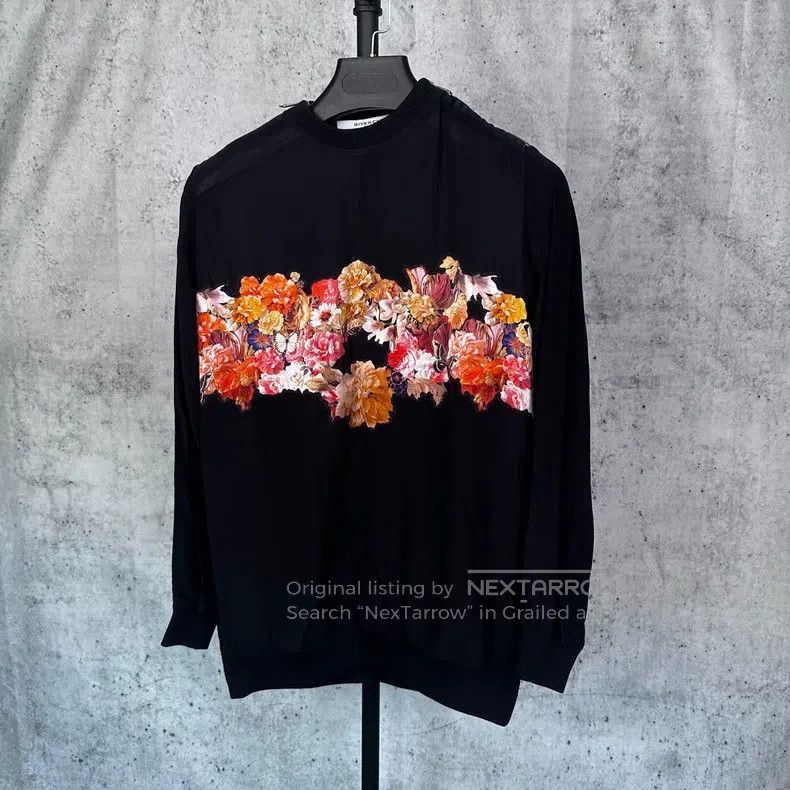 Givenchy Givenchy Size 36 Premium Black Printed Mulberry Silk Openw Size US M / EU 48-50 / 2 - 1 Thumbnail