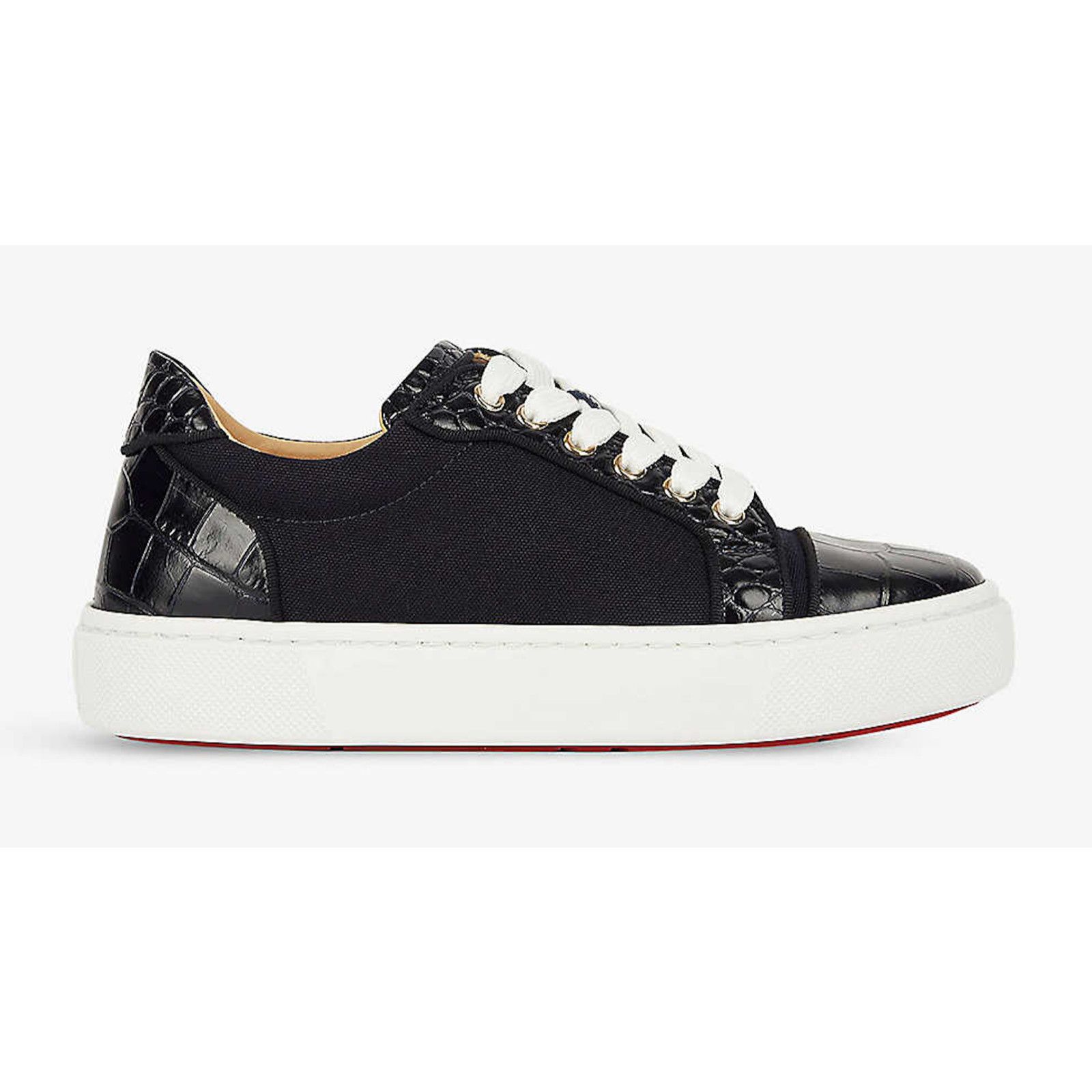Christian Louboutin Christian Louboutin Blue Flat Lace Up Low Top Sneaker 36.5 Size US 6.5 / IT 36.5 - 1 Thumbnail