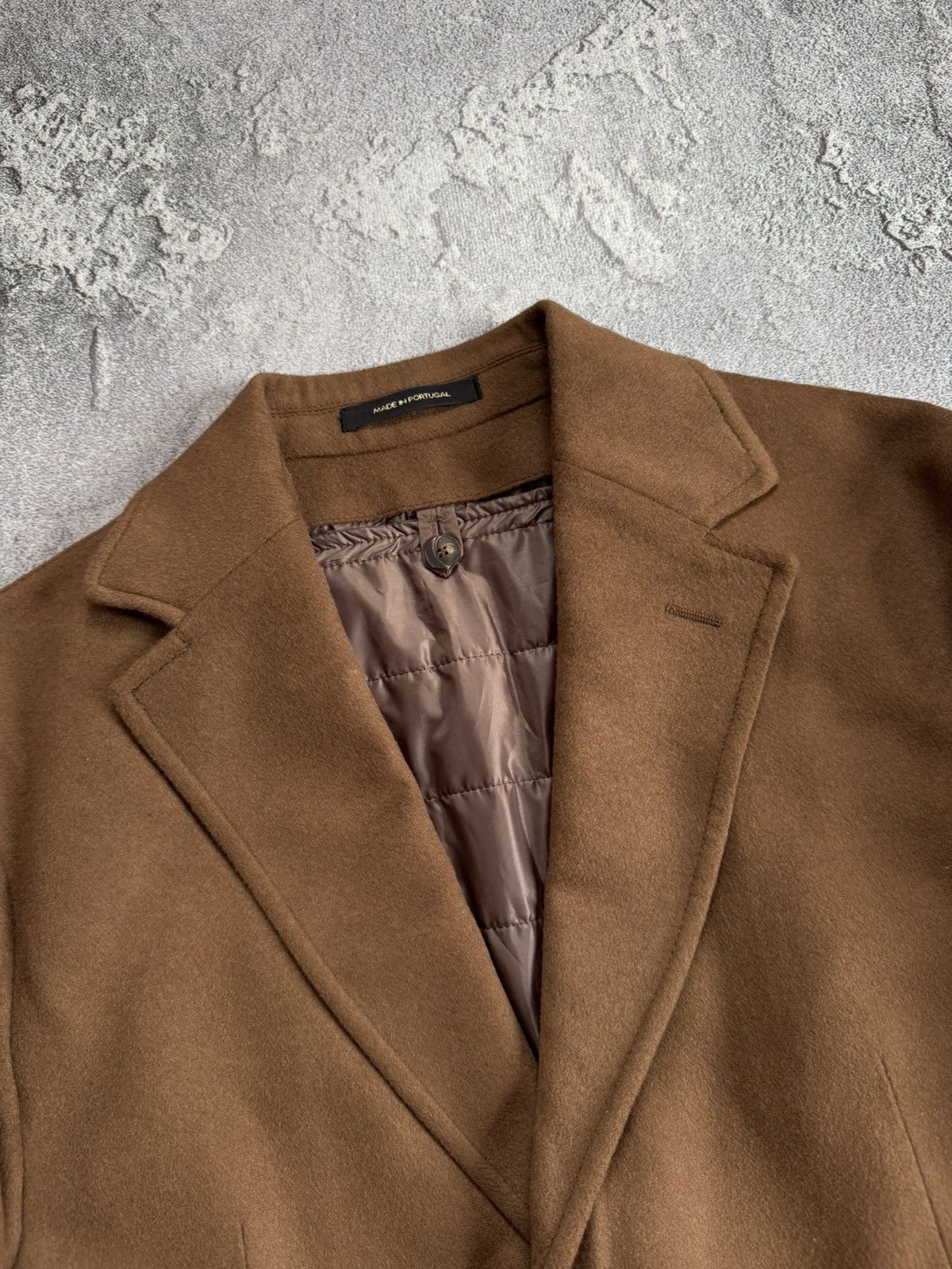 Designer × Massimo Dutti Massimo Dutti EUR48/USA38 brown coat wool long jacket blazer Size M / US 6-8 / IT 42-44 - 4 Thumbnail