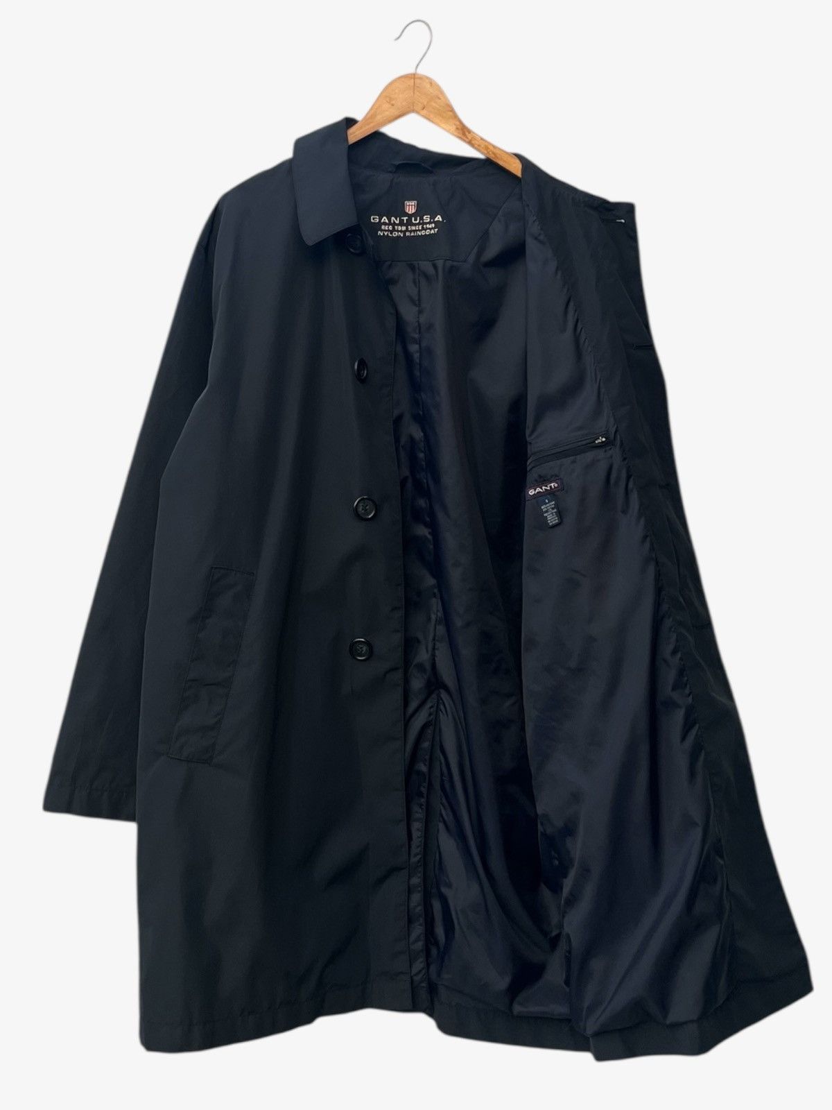 Gant Gant USA Nylon Raincoat Navy Made in Portugal Size US S / EU 44-46 / 1 - 4 Thumbnail