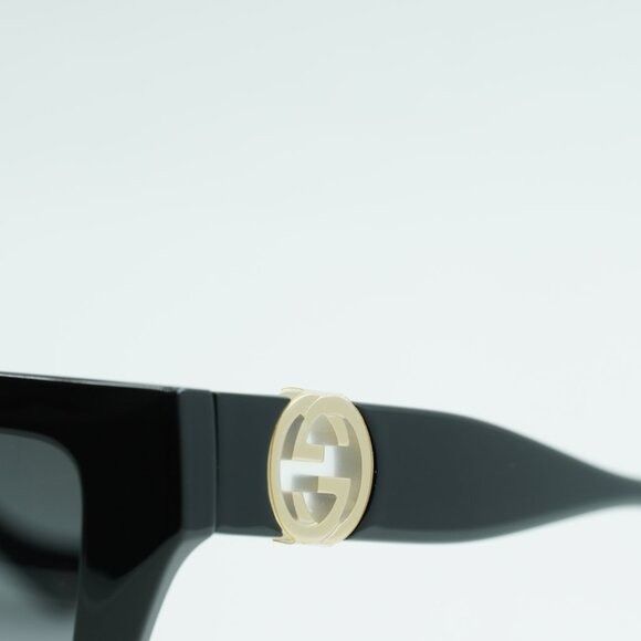 Gucci Gucci GG1023S 008 Sunglasses Black Cat Eye Frame, Grey Size ONE SIZE - 4 Thumbnail