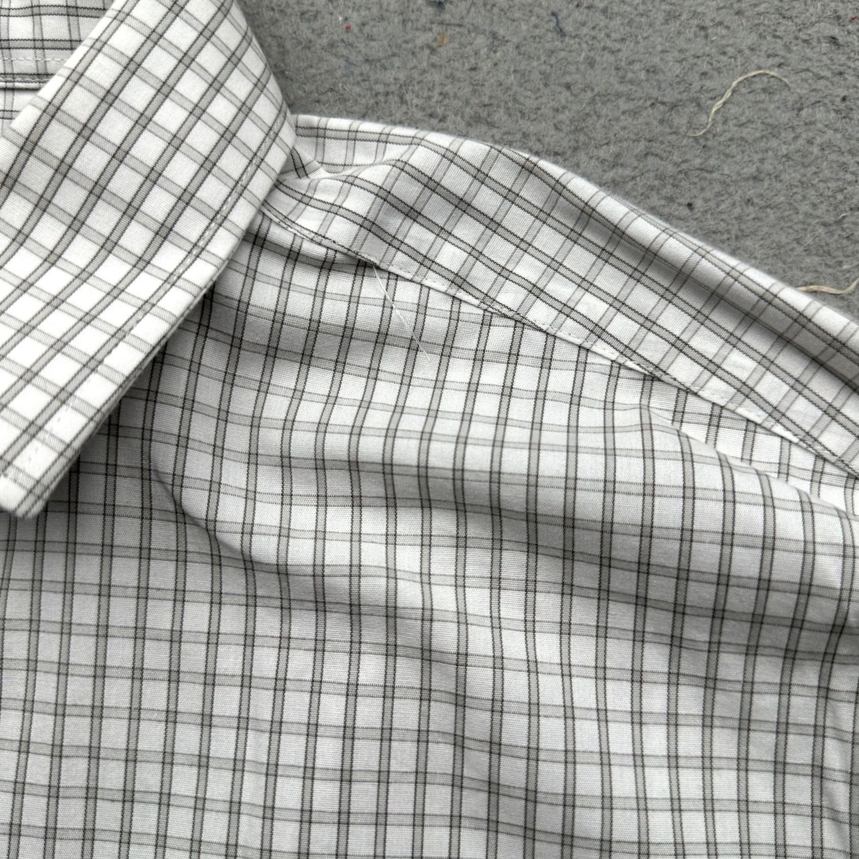 J.Crew J.CREW Button-Up Shirt Slim Fit Long Sleeve Grid Check White Gray M Mens Size US M / EU 48-50 / 2 - 7 Thumbnail