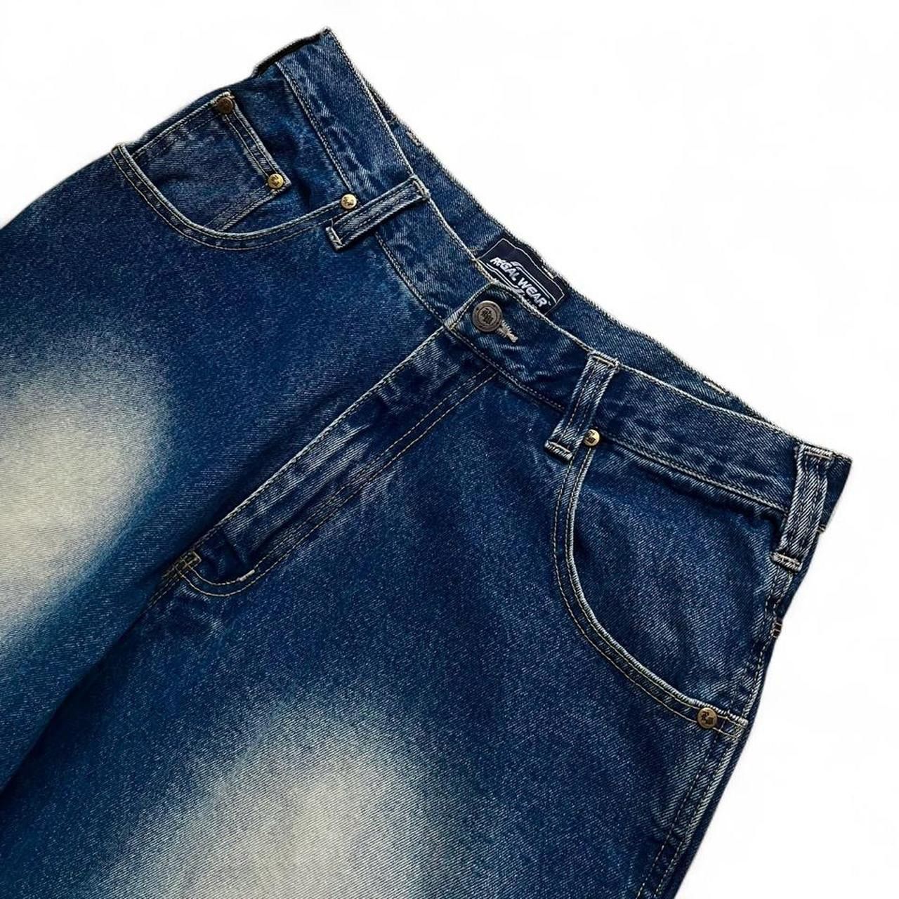 Other Regal Wear y2k blue baggy distressed faded wash jeans Size US 34 / EU 50 - 3 Thumbnail