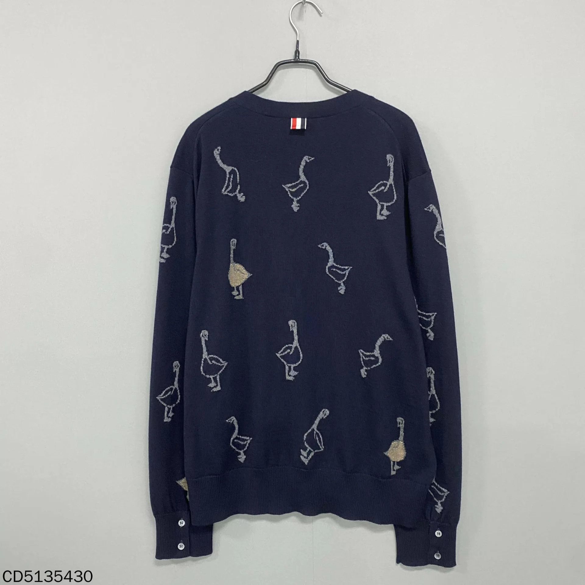 Thom Browne Thom Browne 25 knit cardigan V-neck intarsia navy size 4 Size US XL / EU 56 / 4 - 3 Thumbnail