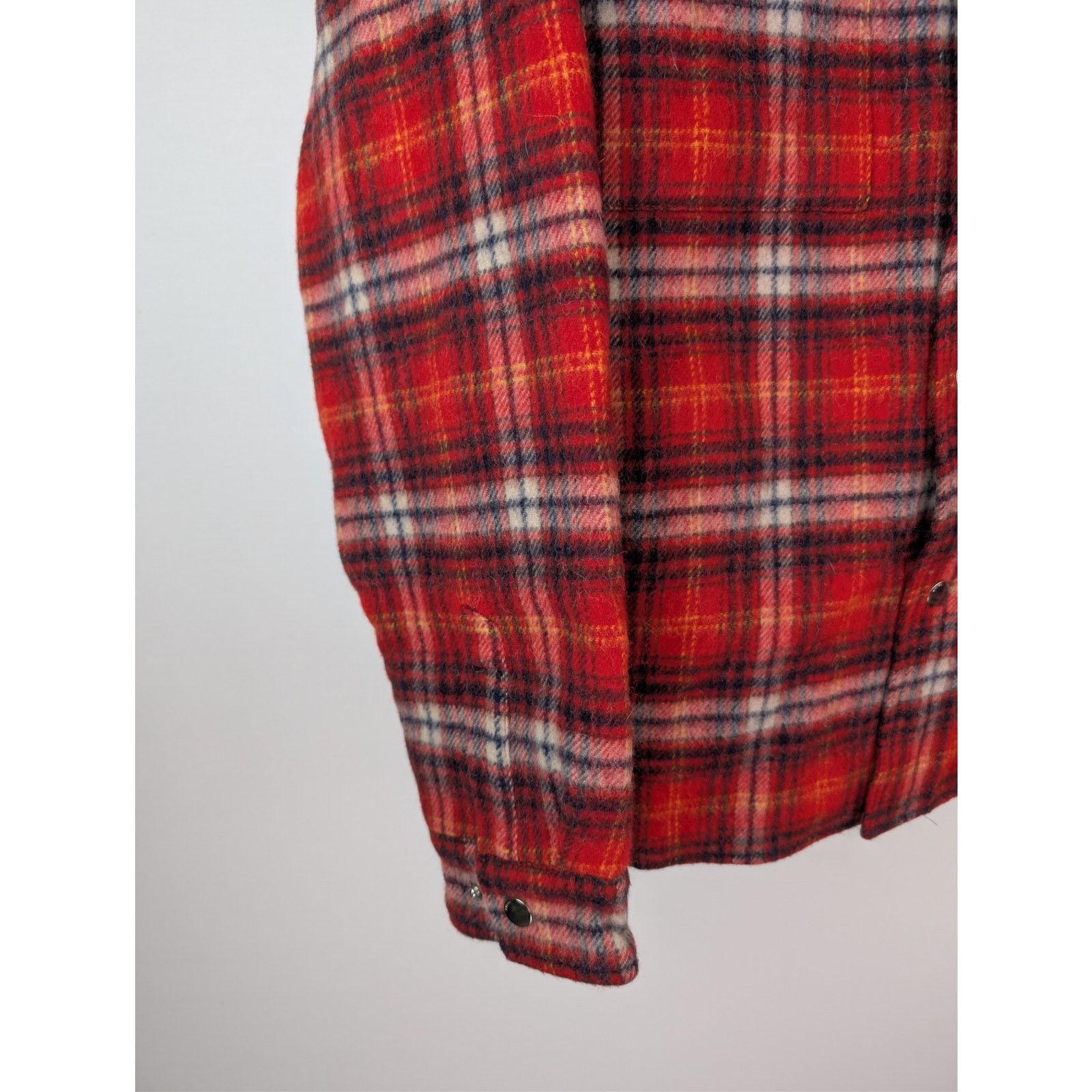 Amiri o1rshd1 Brushed Plaid Overshirt in Red Size US M / EU 48-50 / 2 - 6 Thumbnail