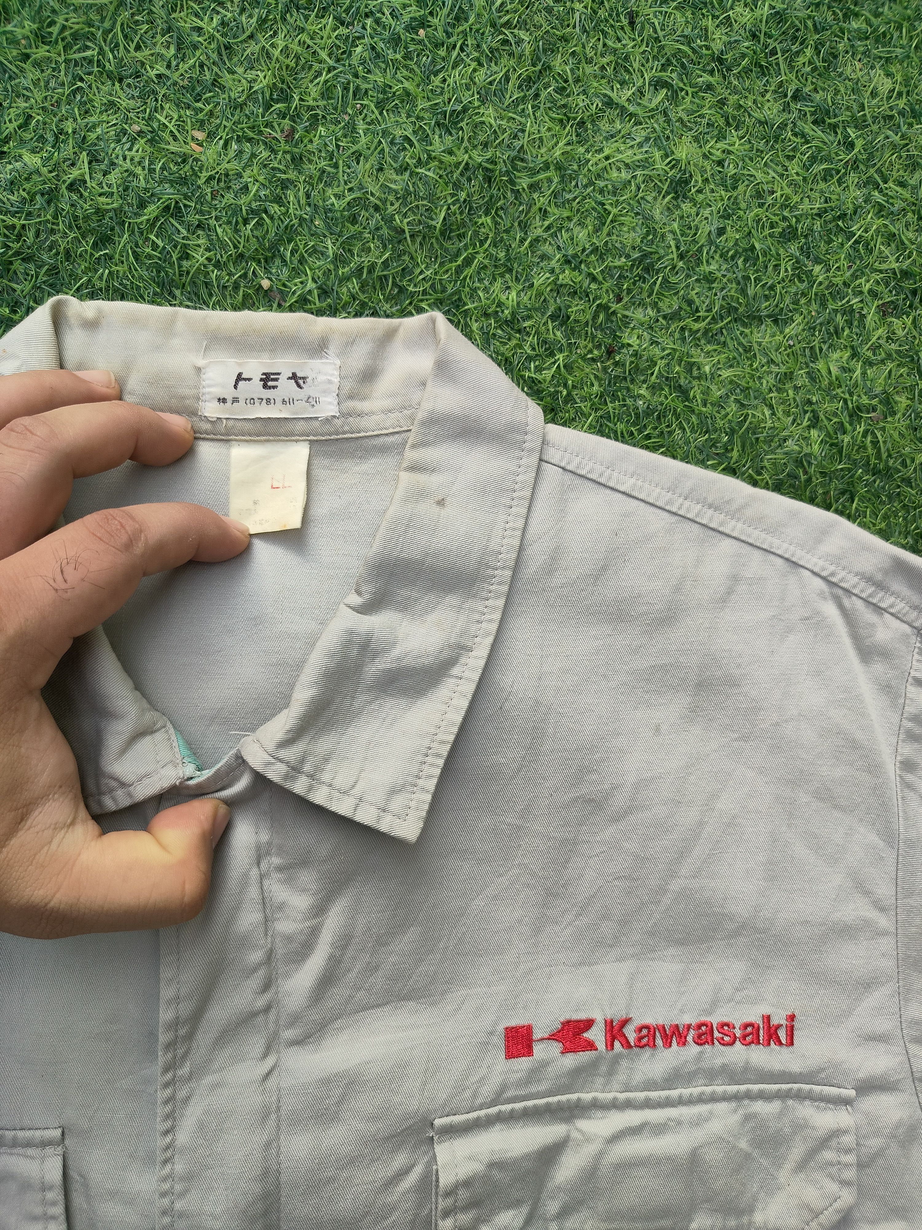Japanese Brand KAWASAKI WORK SHIRT Size US L / EU 52-54 / 3 - 3 Thumbnail