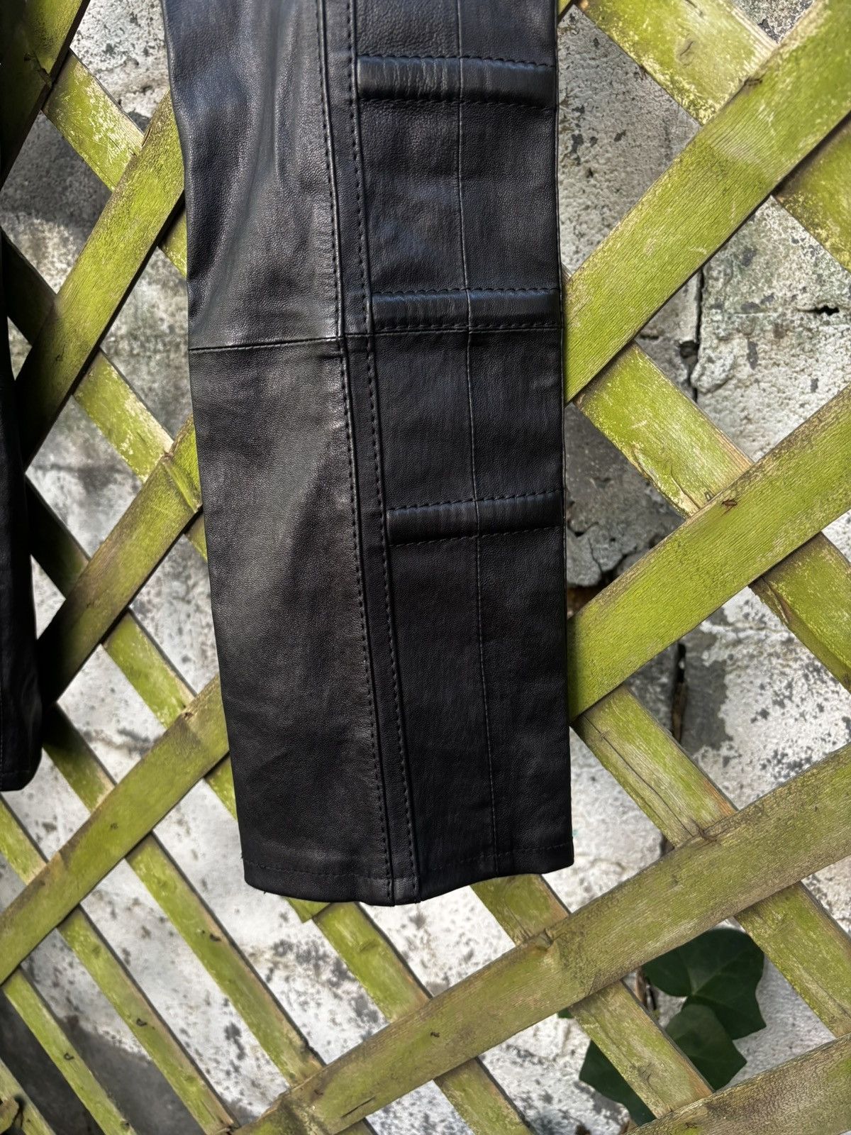Dior Dior Homme AW08 Ribbed Leather Moto Pants Size US 30 / EU 46 - 7 Thumbnail
