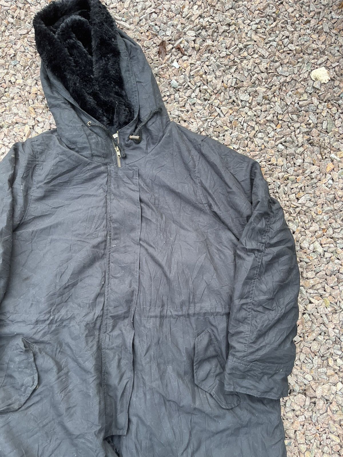 GRL Hooded Black Japanese Designer Jackets