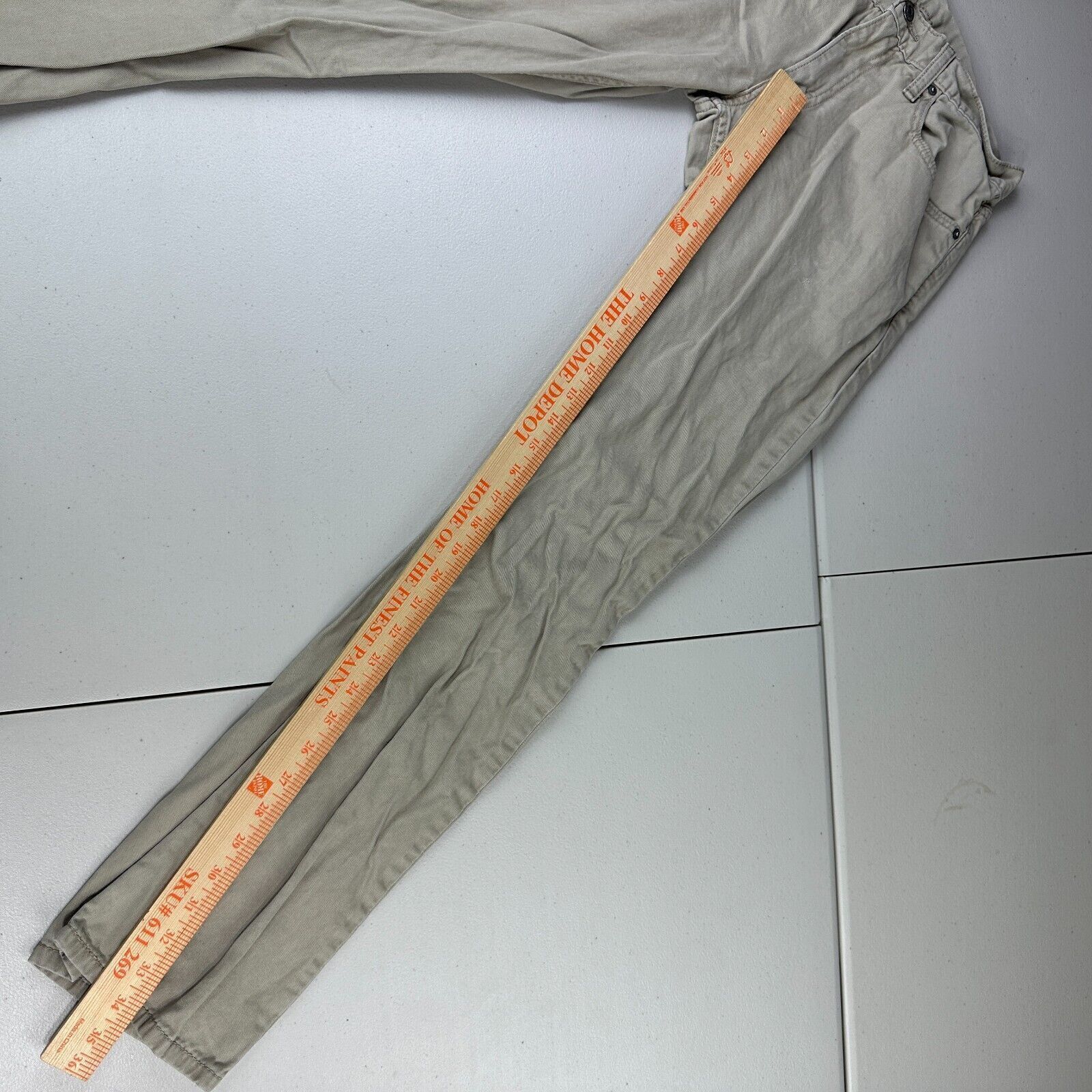 Levi's Levi's 514 Straight Regular Fit Tan Khaki Jeans Mens 30x34 Size US 30 / EU 46 - 11 Thumbnail