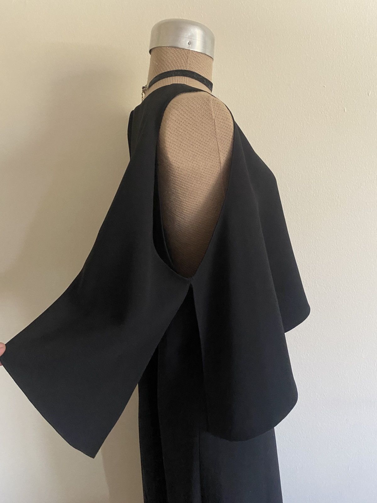 Ralph Lauren Purple Label Purple Label Ralph Lauren Sheath Cape Dress Black Black Size XL / US 12-14 / IT 48-50 - 3 Thumbnail