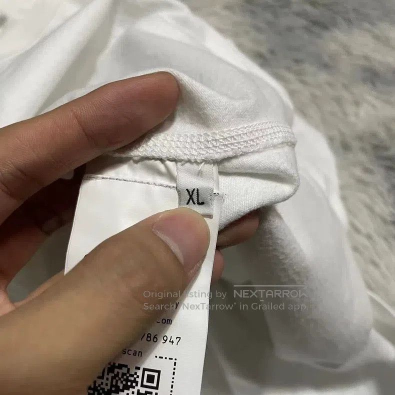Stone Island Stone Island Basic Sweatshirt Loose Fit White Long Sleeve Size US XL / EU 56 / 4 - 5 Thumbnail