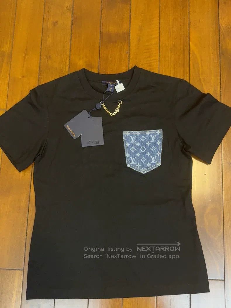 Louis Vuitton Louis Vuitton Black short-sleeved T-shirt Size M / US 6-8 / IT 42-44 - 1 Thumbnail