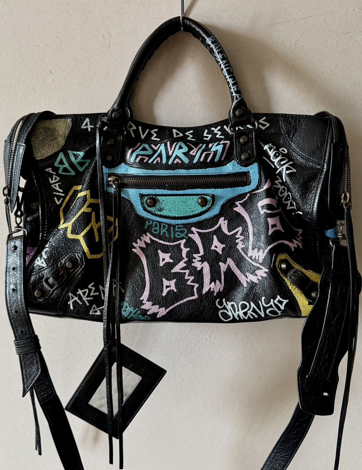 Balenciaga Balenciaga - Demna - 2017 Classic City Graffiti Lambskin Bag Size ONE SIZE - 15 Thumbnail