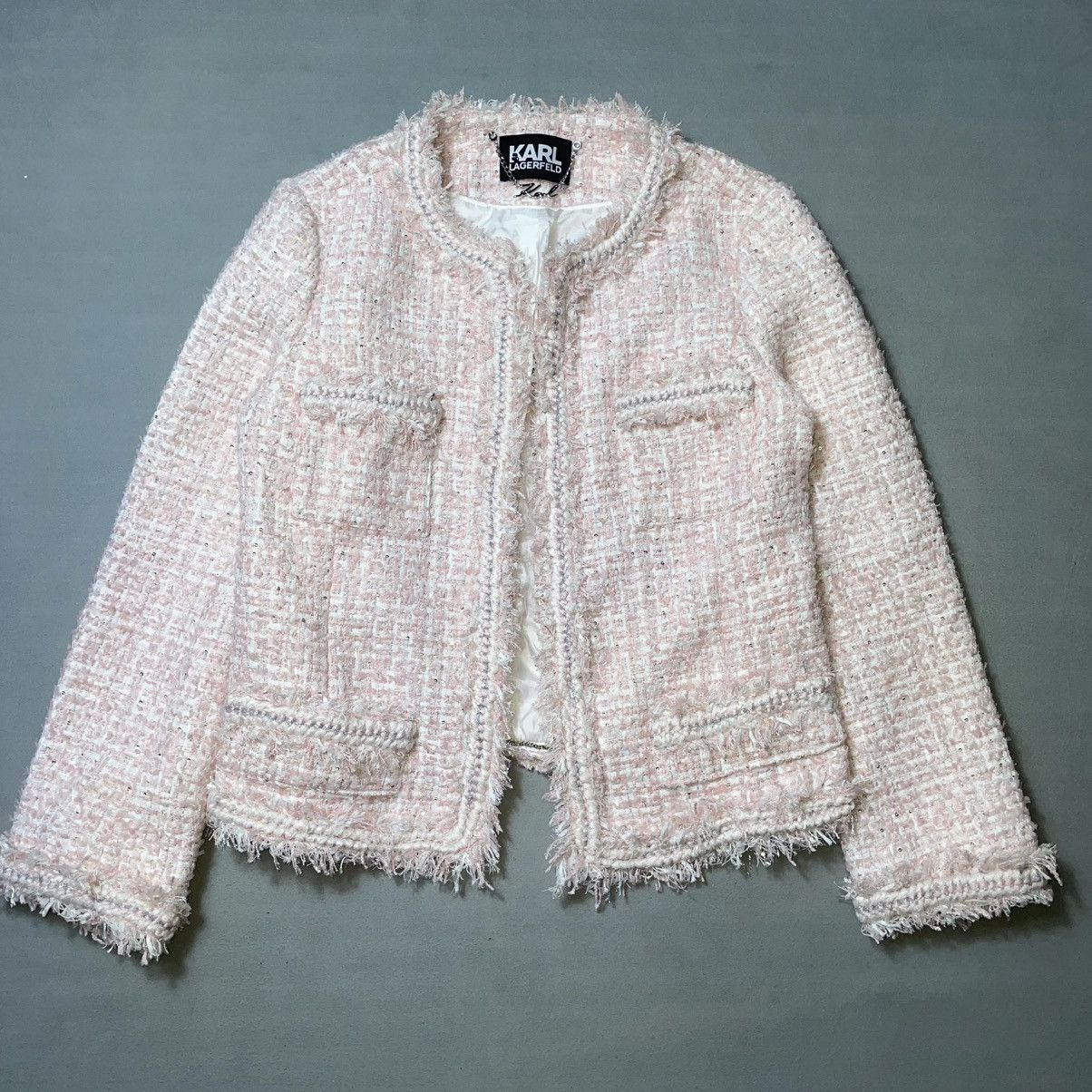 Karl Lagerfeld KARL LAGERFELD PINK TWEED Size M / US 6-8 / IT 42-44 - 13 Thumbnail