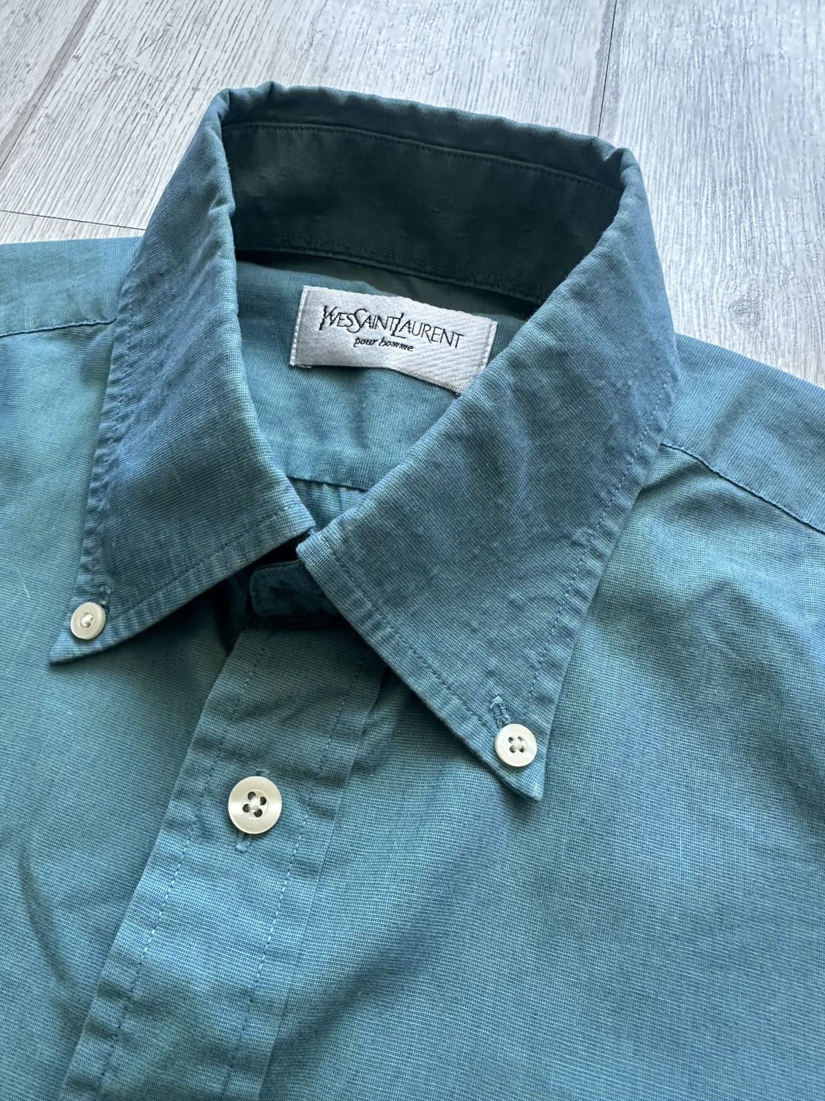 Yves Saint Laurent Yves Saint Laurent ysl short sleeve shirt button ups Size US M / EU 48-50 / 2 - 3 Thumbnail