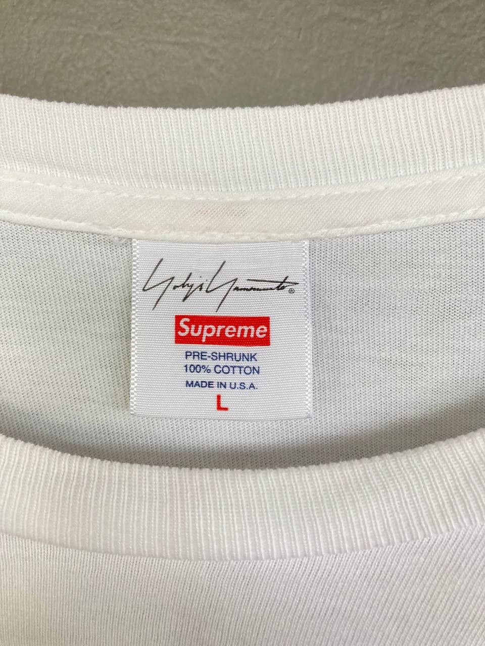 Supreme × Yohji Yamamoto Supreme x Yohji Yamamoto AW20 Spellout Tee Size US L / EU 52-54 / 3 - 8 Thumbnail