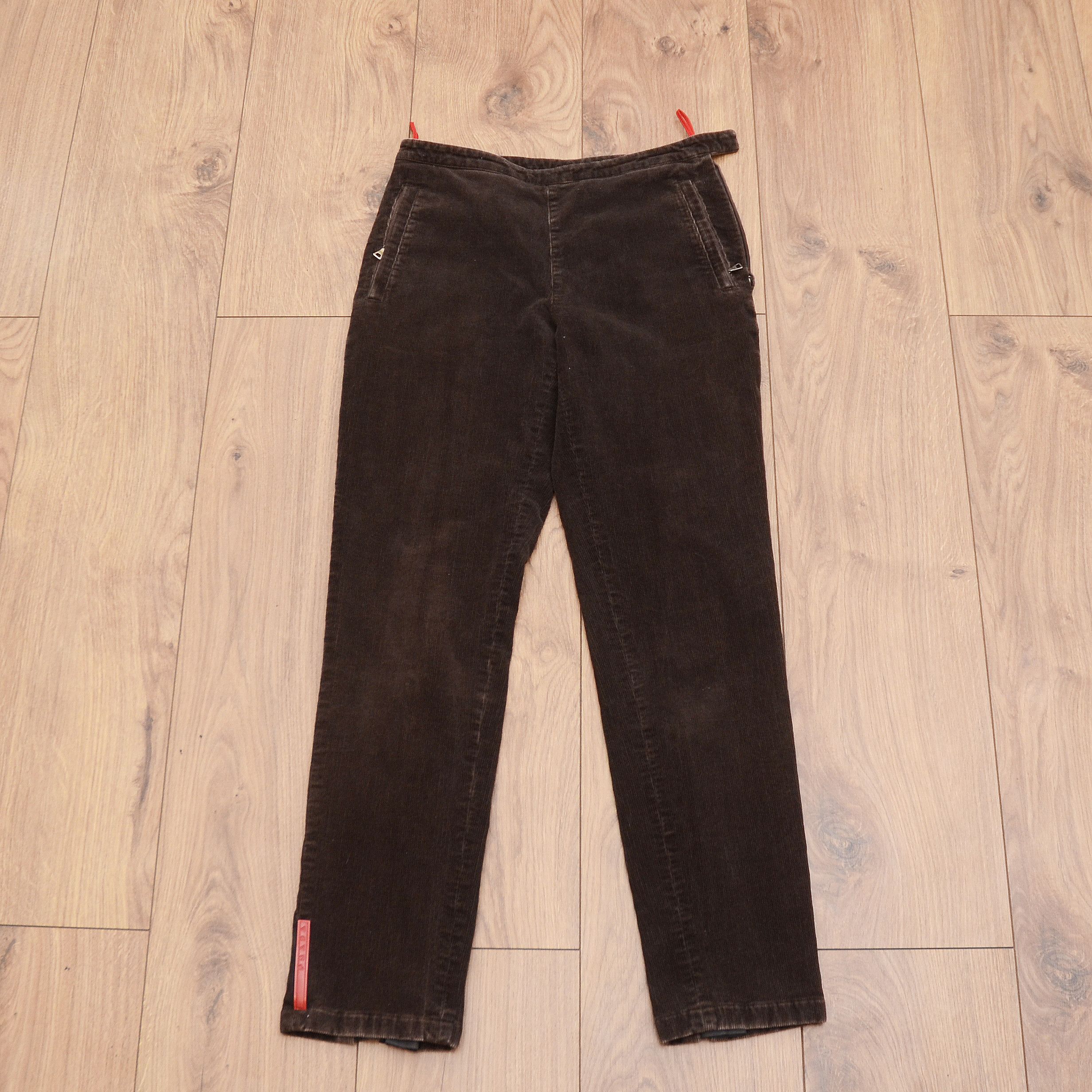 Prada Prada Linea Rossa Vintage Corduroy Brown Pants Sz 40 00s Y2K Size 40" / US 18 - 10 Thumbnail
