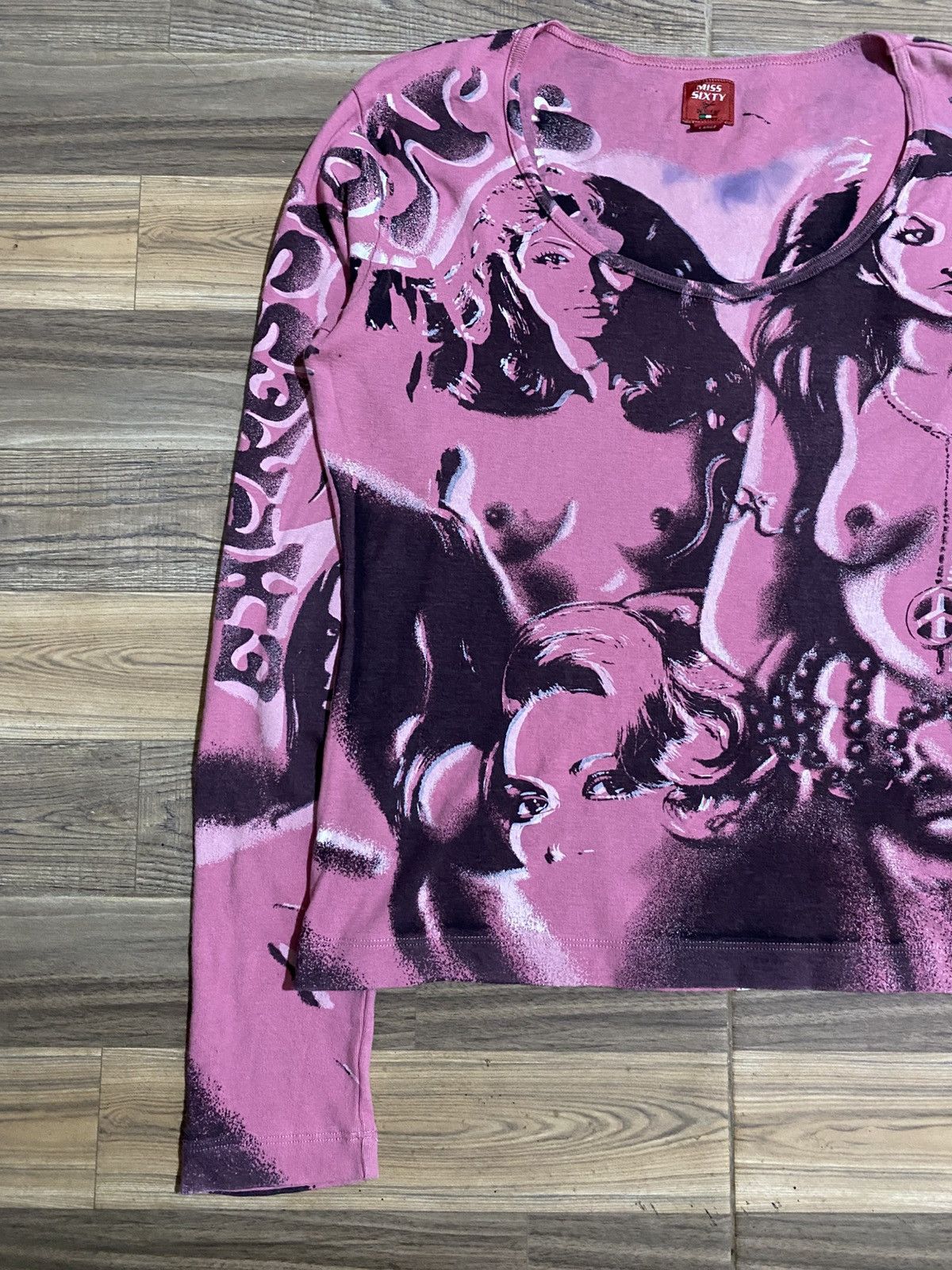 Miss Sixty Y2K MISS SIXTY LONG SLEEVE WOMEN PRINT Size L / US 10 / IT 46 - 2 Thumbnail
