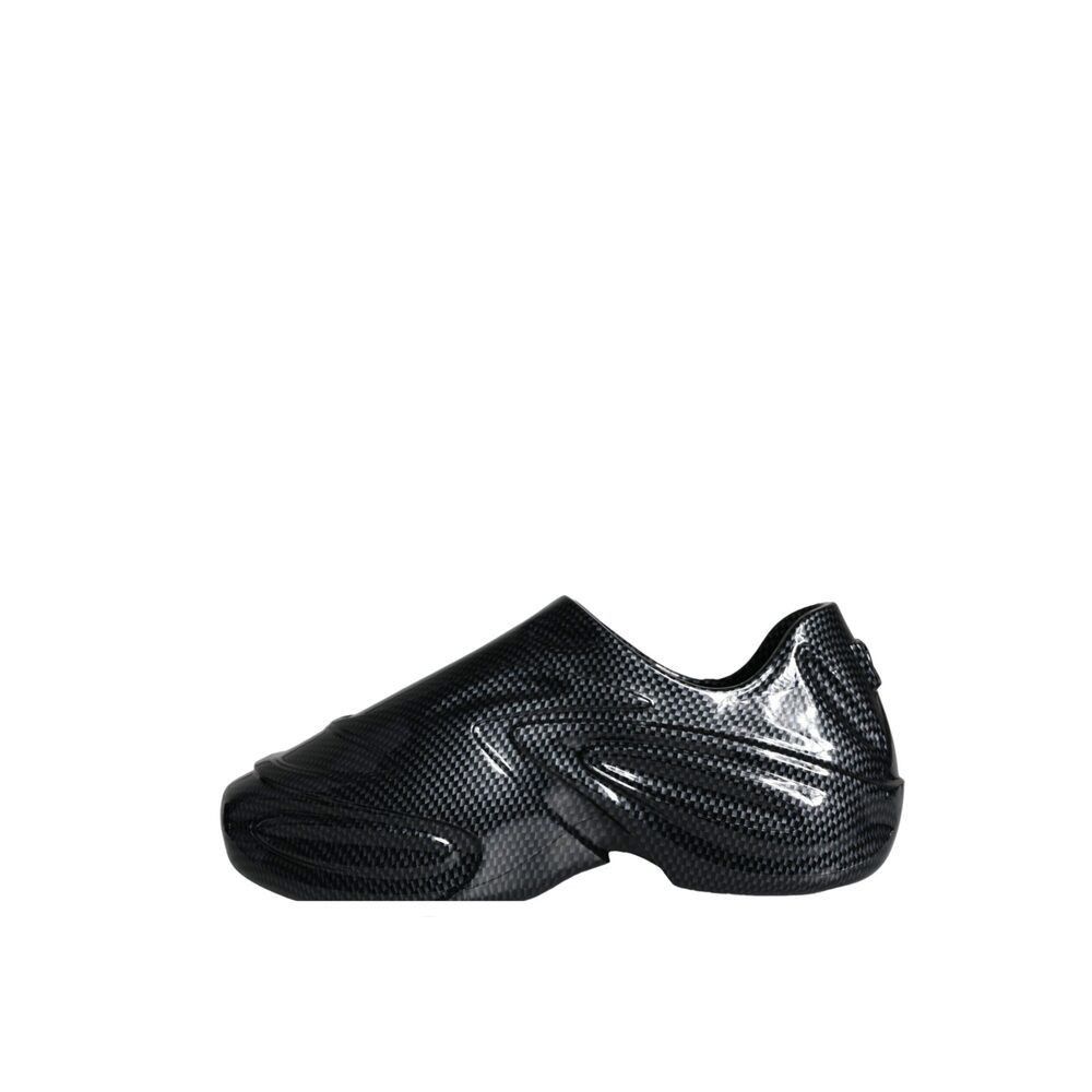 Dolce & Gabbana Dolce & Gabbana Black Foiled Rubber Toy Low Top Men Sneakers Size US 11 / EU 44 - 5 Thumbnail