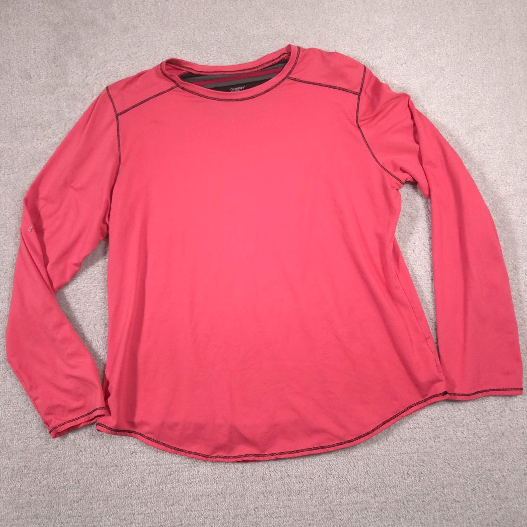 Vintage ClimateRight by Cuddl Duds Shirt Womens XXL Pink Long Sleeve Base Layer Top Size XXL / US 16-18 / IT 52-54 - 3 Thumbnail