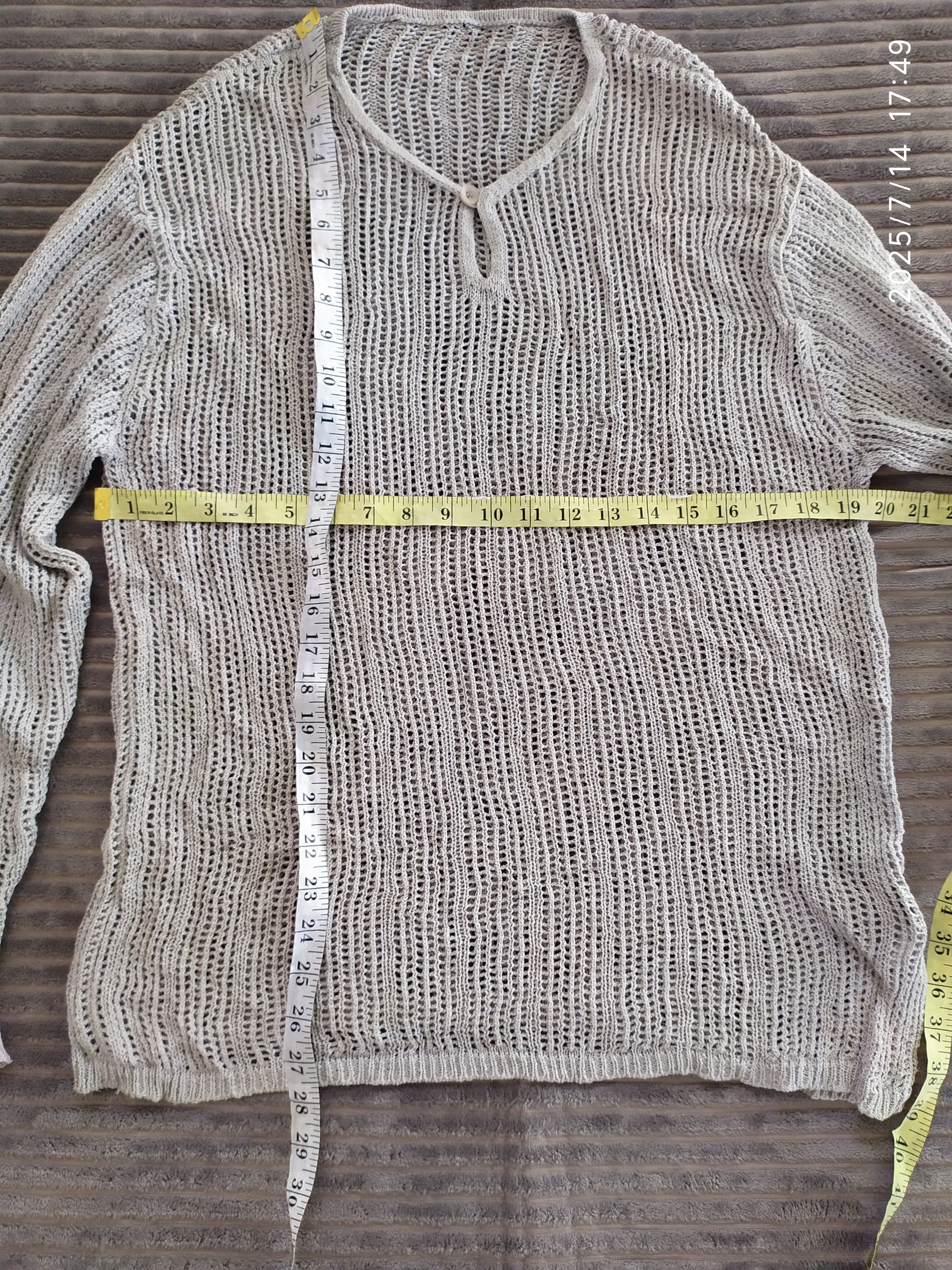 Japanese Brand Vintage Jun Men Mesh Long sleeve shirt Size US L / EU 52-54 / 3 - 5 Thumbnail