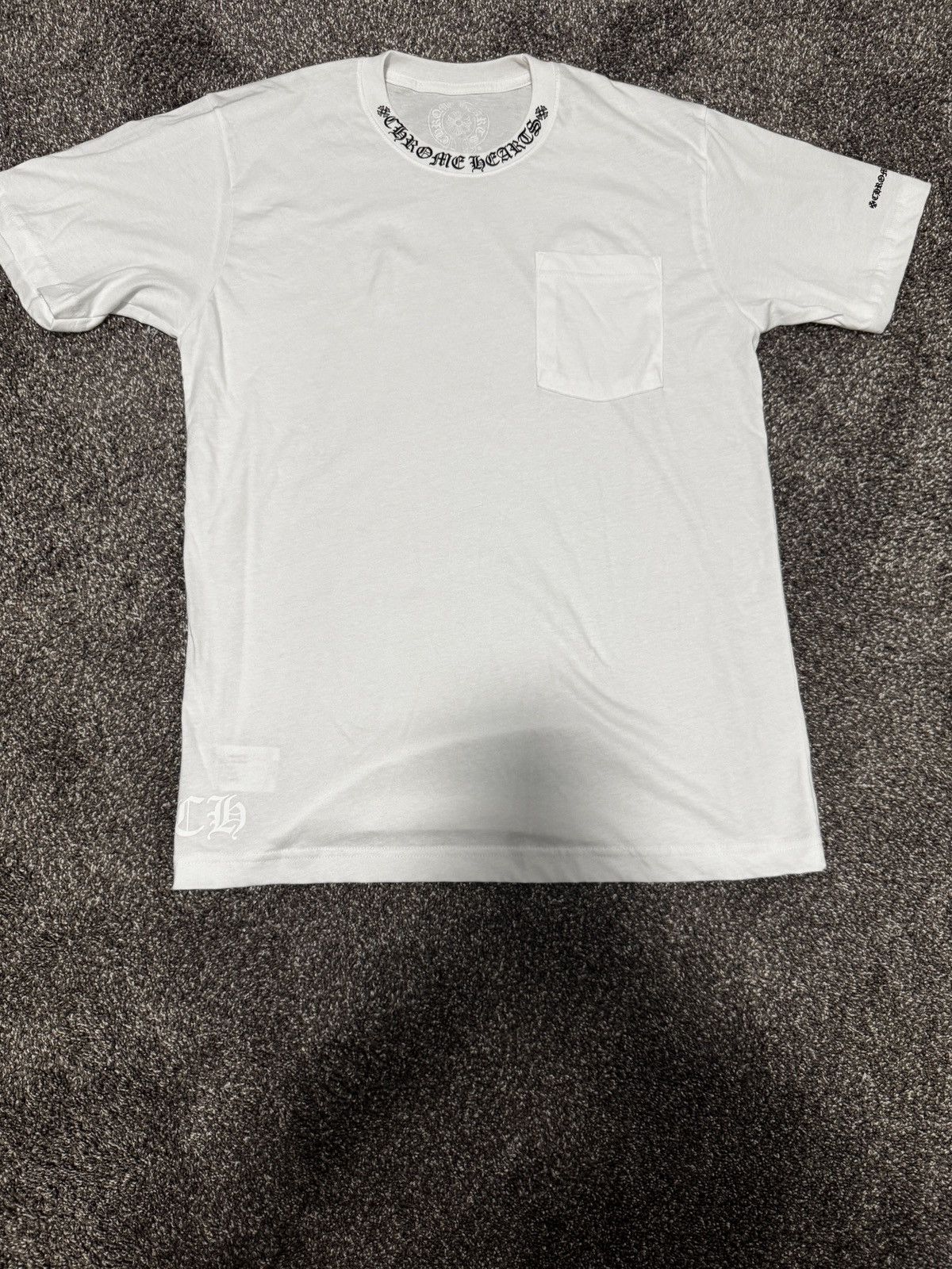 Chrome Hearts Neck Logo T Shirt White | Grailed