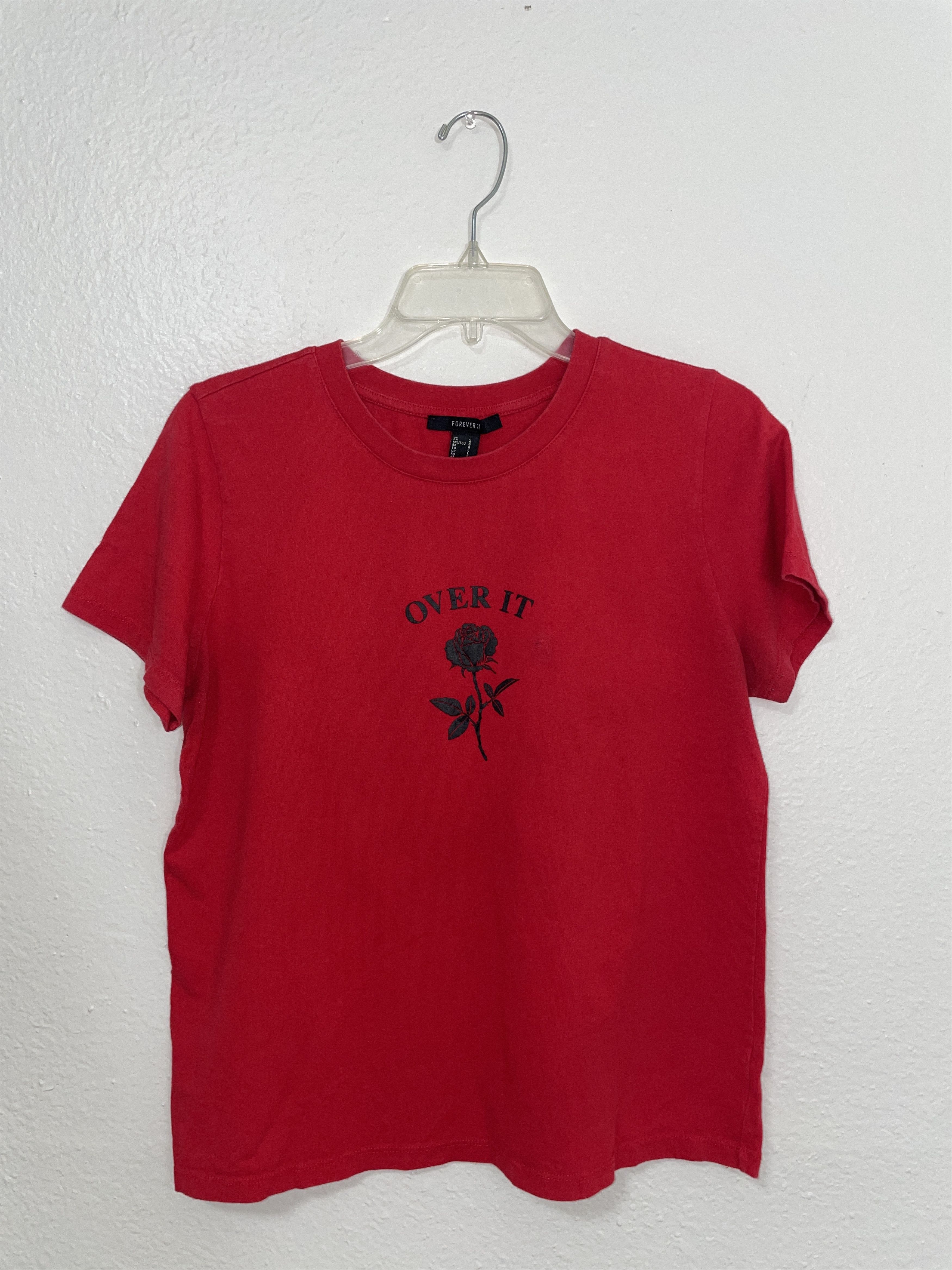 Forever 21 Forever 21 Womens Over it Crop top shirt size Large Size L / US 10 / IT 46 - 1 Thumbnail