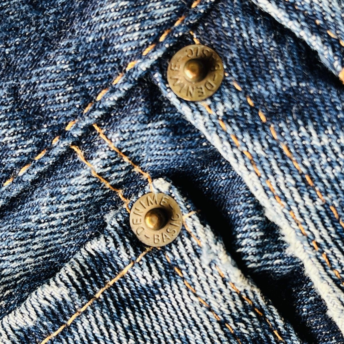 Denime Vintage DENIME Redline Selvedge Distressed Jeans Size 32 Size US 32 / EU 48 - 19 Thumbnail