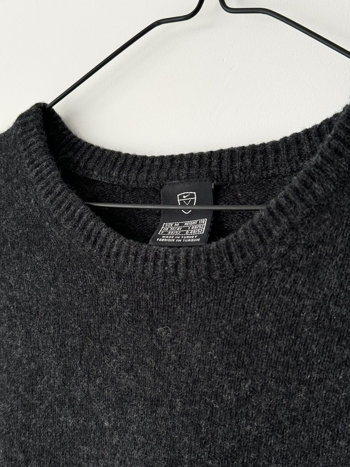 Nike × Vintage Vintage 00s Nike Golf Wool Black Sweater Size US M / EU 48-50 / 2 - 5 Thumbnail