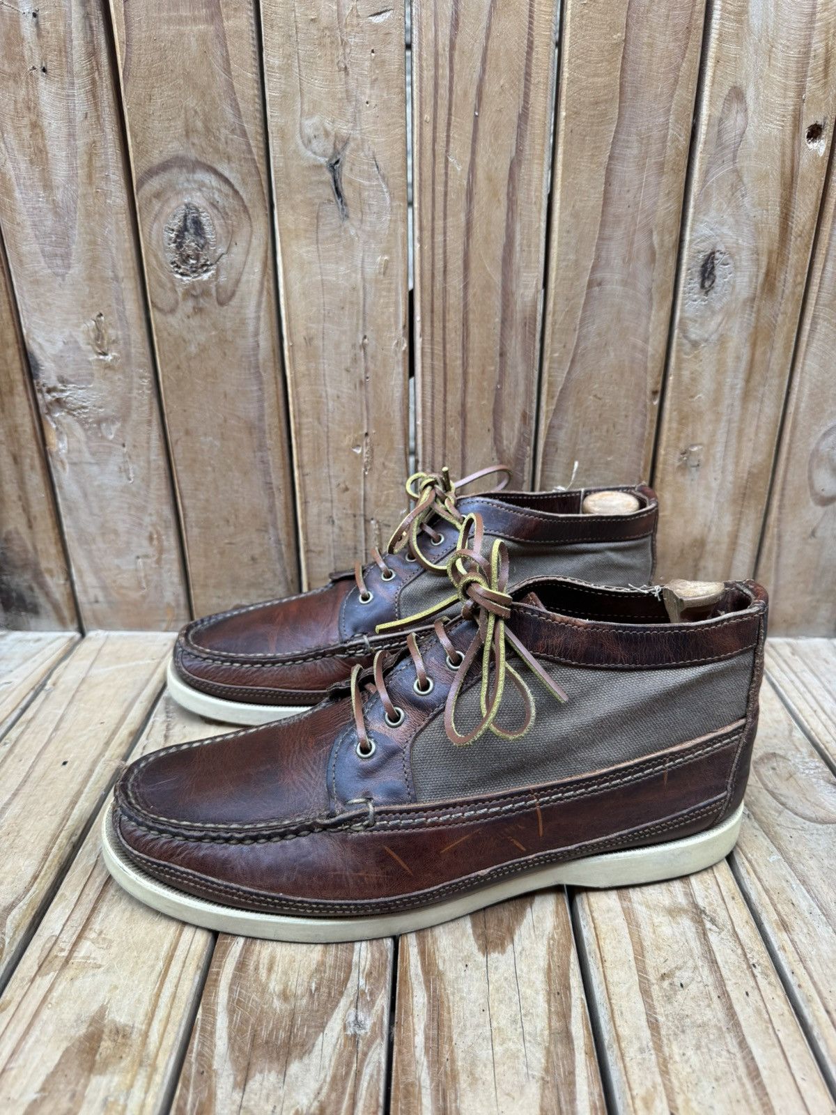 Red Wing Red Wing 9190 waxed Canvas leather chukka boots US 9 E UK 8 Size US 9 / EU 42 - 5 Thumbnail