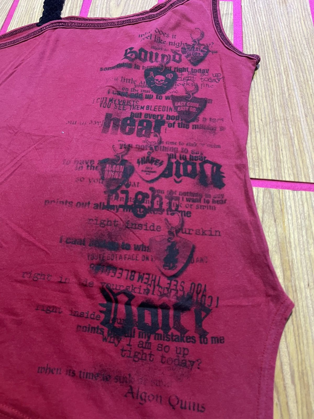 If Six Was Nine Y2K TANK TOP ALGON QUINS punk ifsix style Size S / US 4 / IT 40 - 3 Thumbnail
