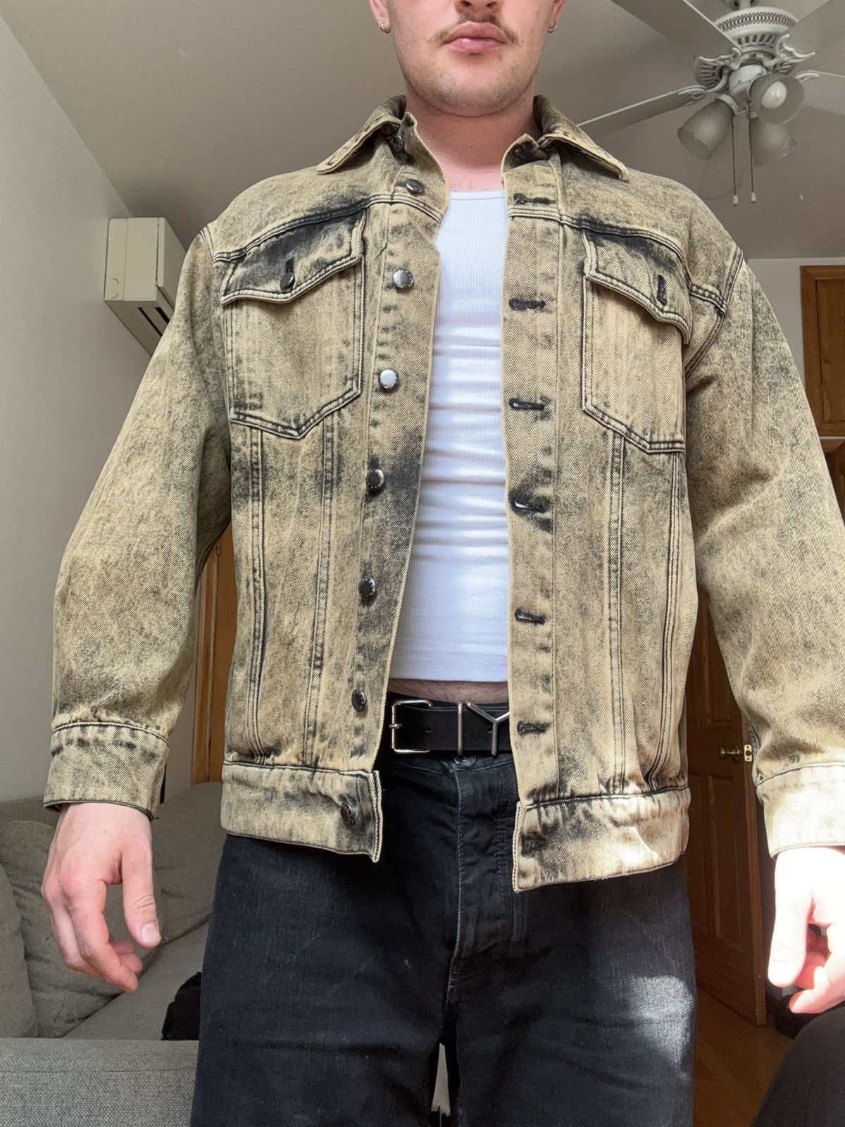 Eckhaus Latta Eckhaus Latta Oversized Acid wash denim jacket Size US S / EU 44-46 / 1 - 6 Thumbnail