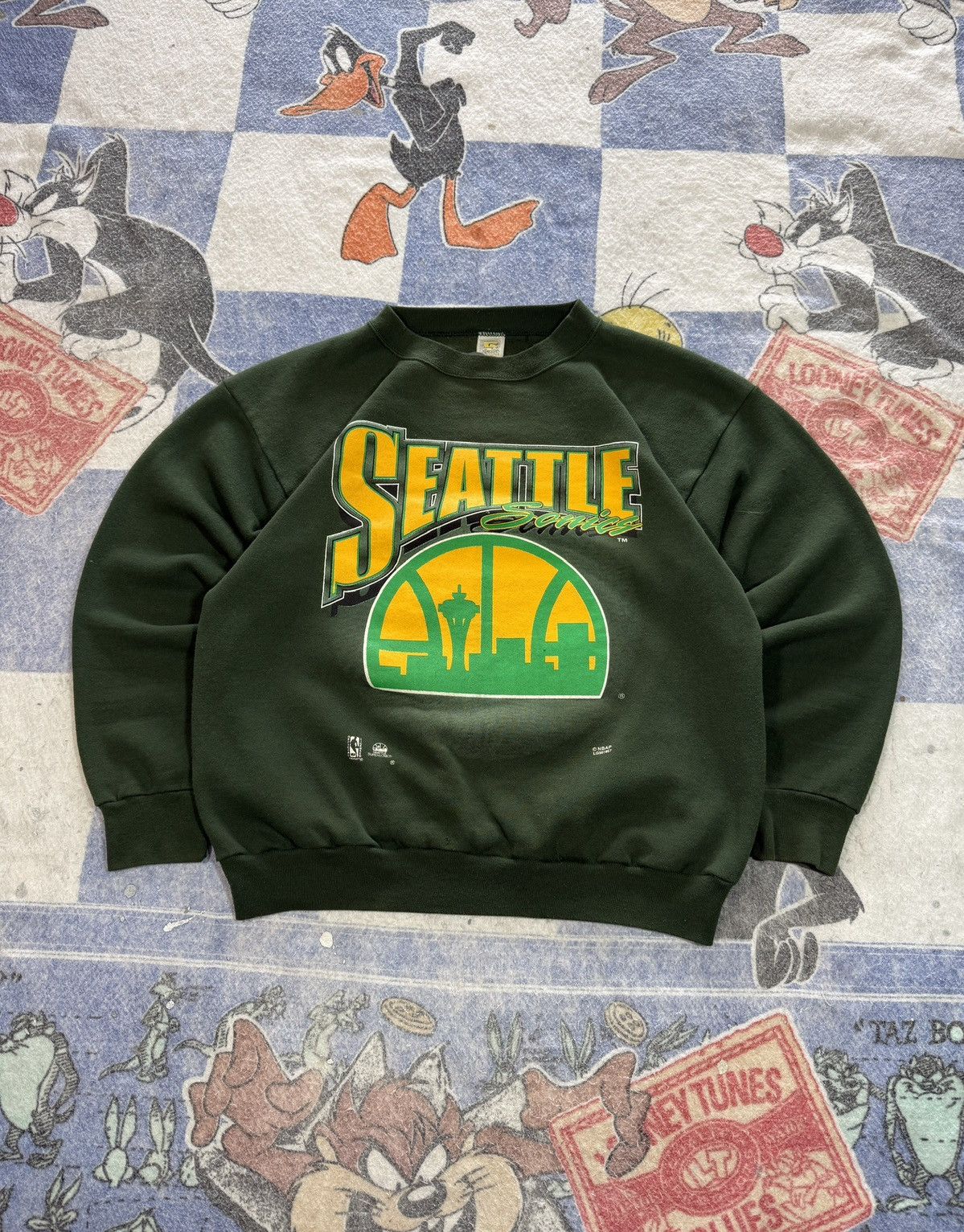 NBA Vintage Seattle super sonics crewneck sweatshirt Size US XL / EU 56 / 4 - 1 Thumbnail