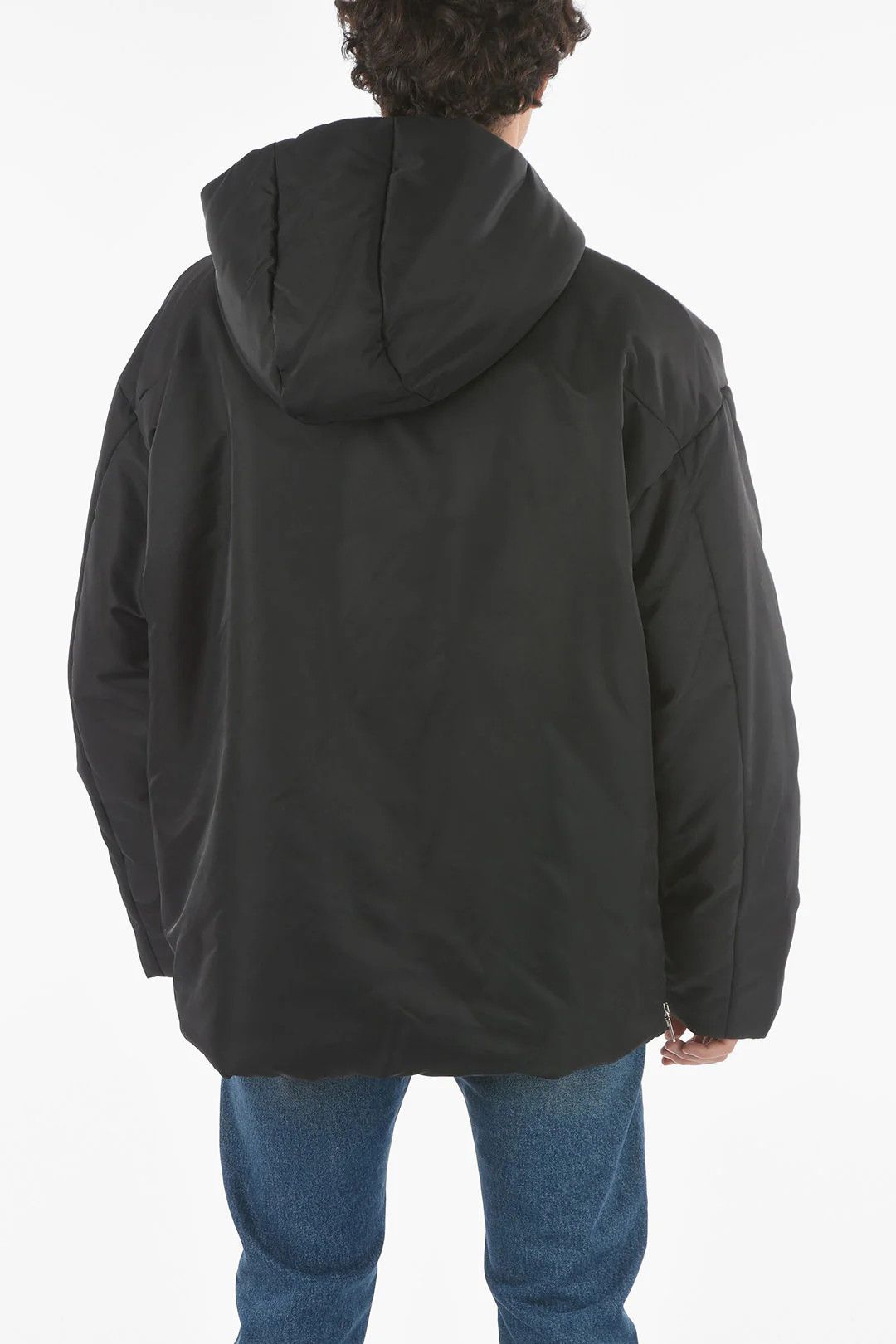 Off-White og1mm0426 Tech Fabric Padded Parka in Black Size US M / EU 48-50 / 2 - 2 Thumbnail