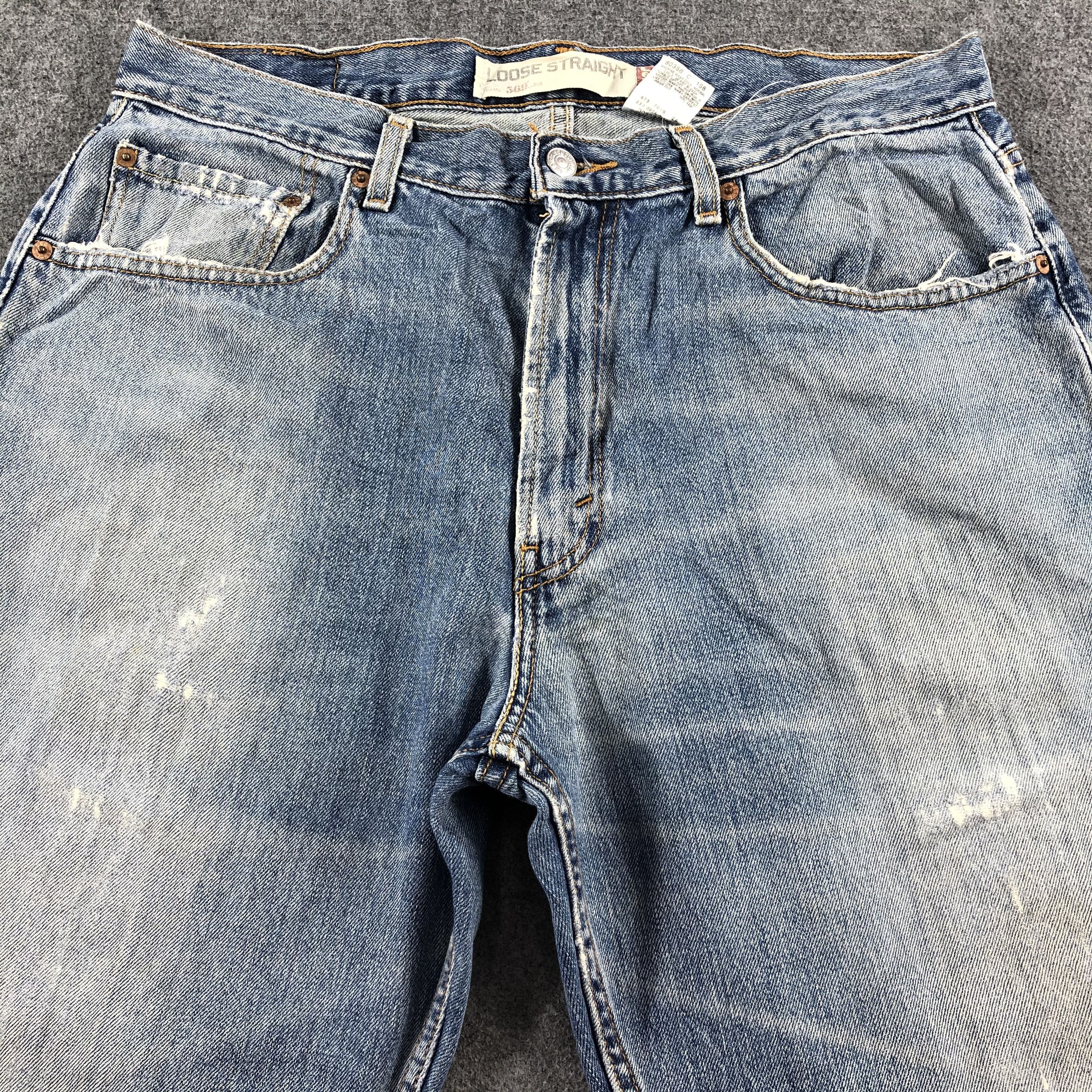 Levi's Vintage Blue Wash Levis 569 Jeans-J2470 Size US 35 - 3 Thumbnail