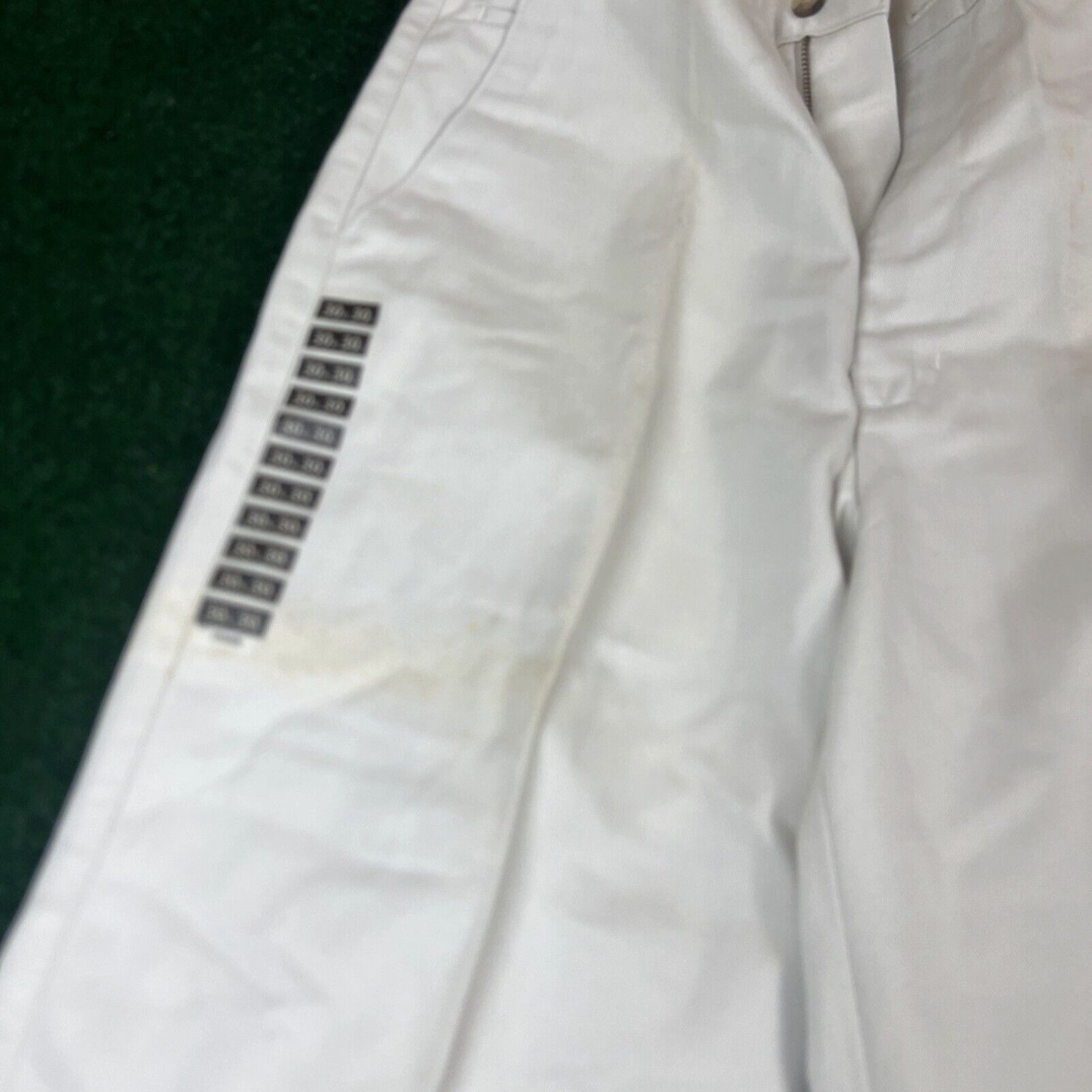 Haggar Haggar clothing Khaki Pants Mens 30x30 Tan Chino Flat Front Casual Outdoors Size US 30 / EU 46 - 5 Thumbnail