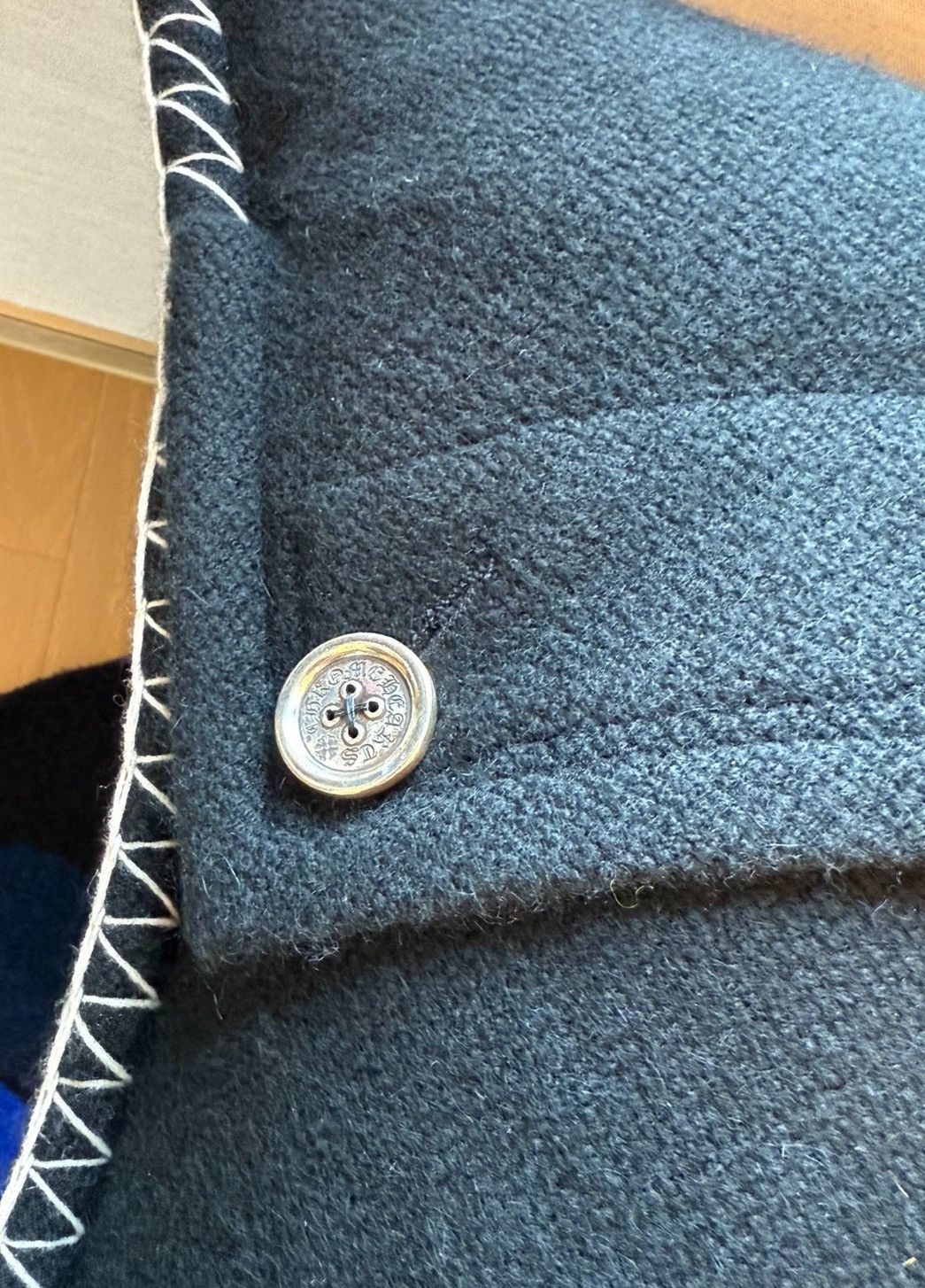 Chrome Hearts Blue cross cashmere pillow large Size ONE SIZE - 5 Thumbnail