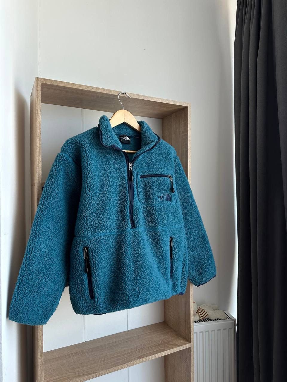 The North Face × Vintage Vintage The North Face Fleece Blue Big Logo Jacket Size US S / EU 44-46 / 1 - 10 Thumbnail