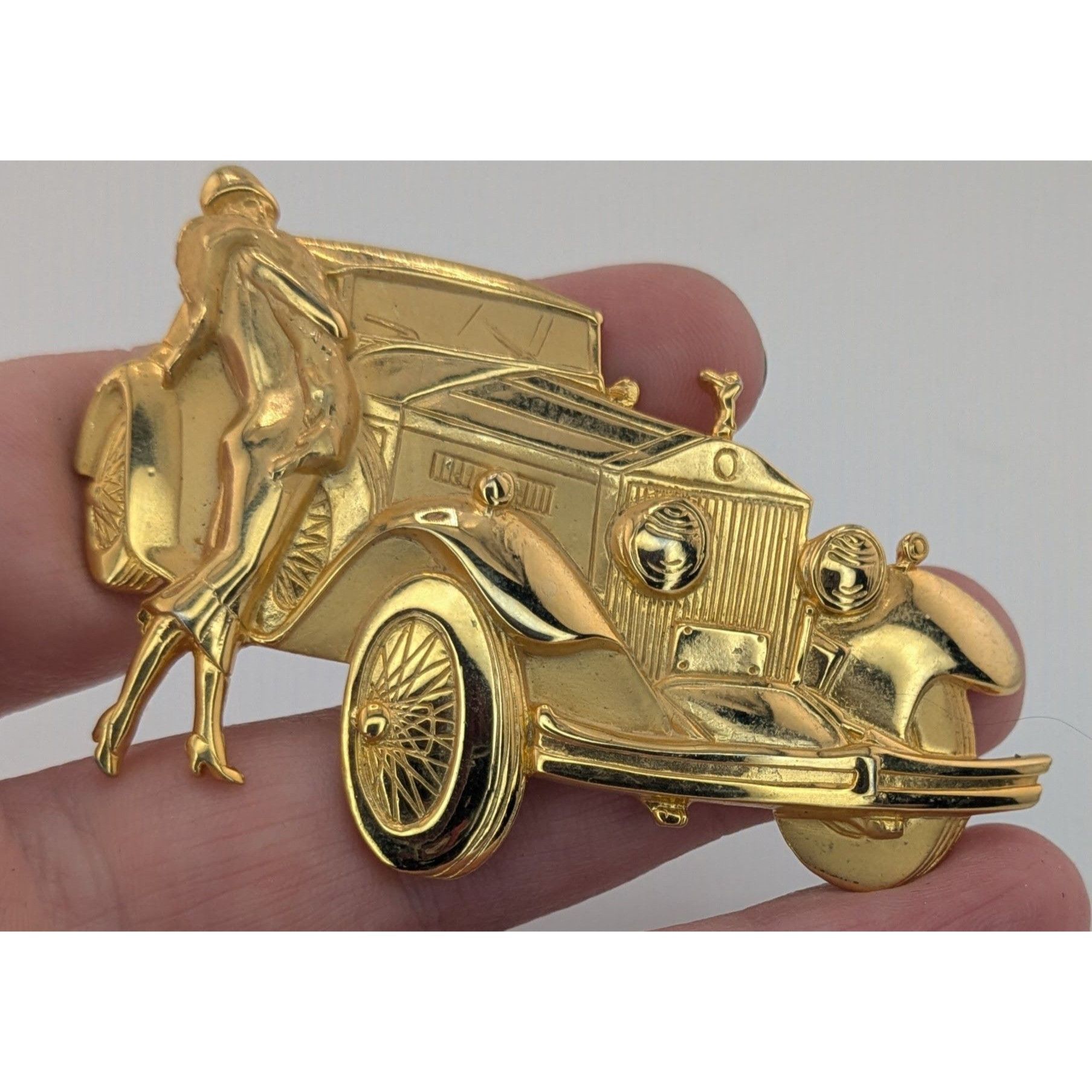 Other Vintage Parklane Jonette Jewelry Car With Flapper Brooch Size ONE SIZE - 7 Thumbnail