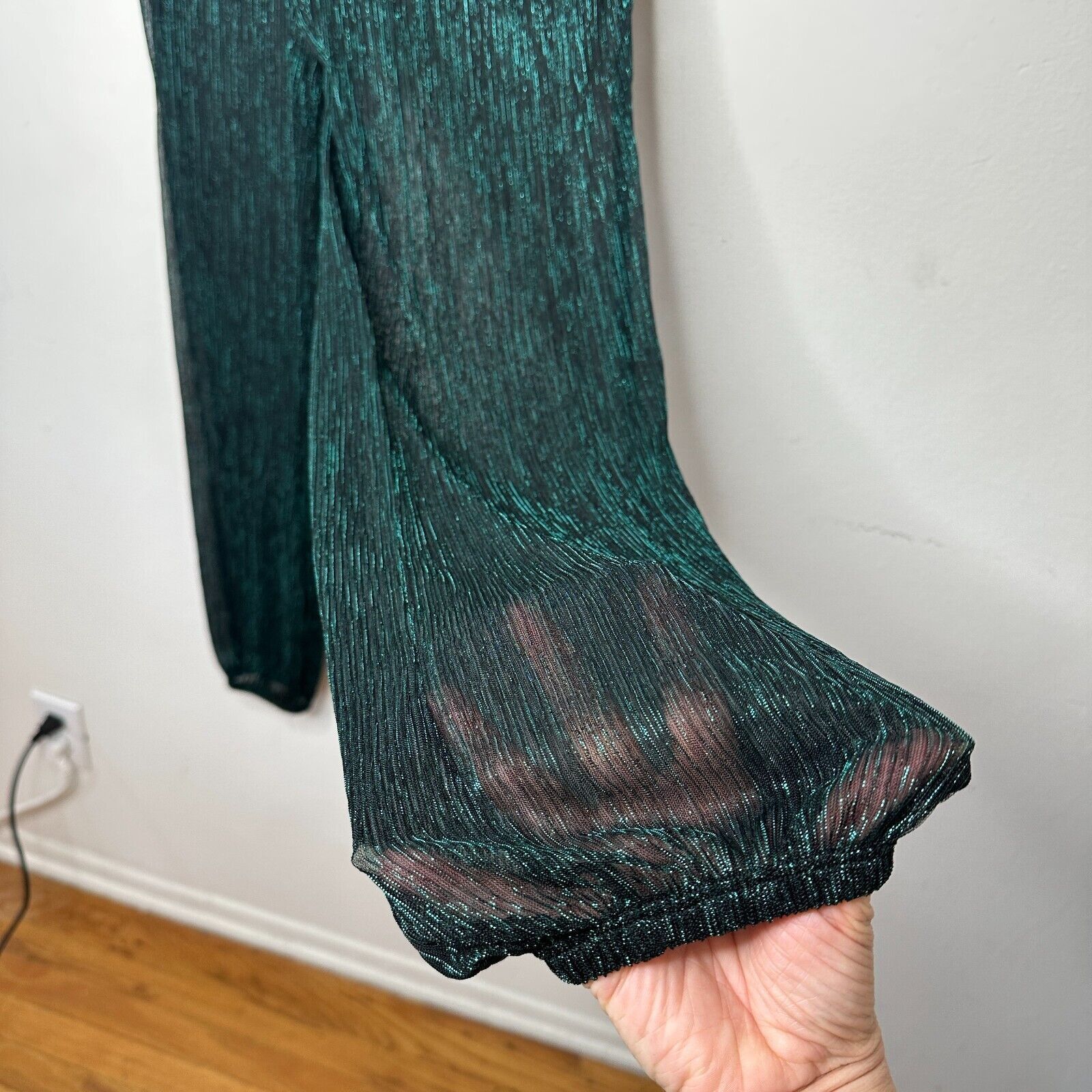 Bailey 44 Bailey 44 Emerald Green Shimmer Harem Pant and Undershort S Size 27" / US 4 / IT 40 - 6 Thumbnail