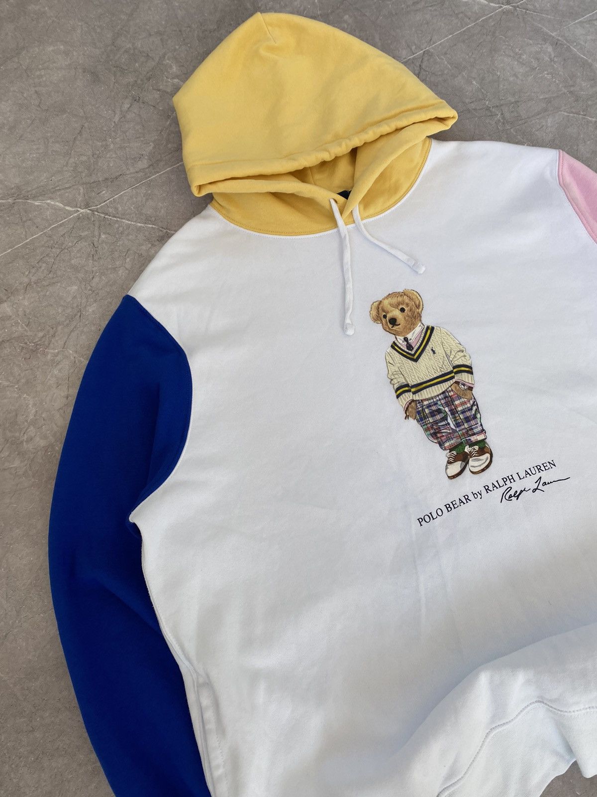 Polo Ralph Lauren Polo Ralph Lauren Polo Bear Fleece Hoodie Multi Color Y2K Size US XXL / EU 58 / 5 - 3 Thumbnail