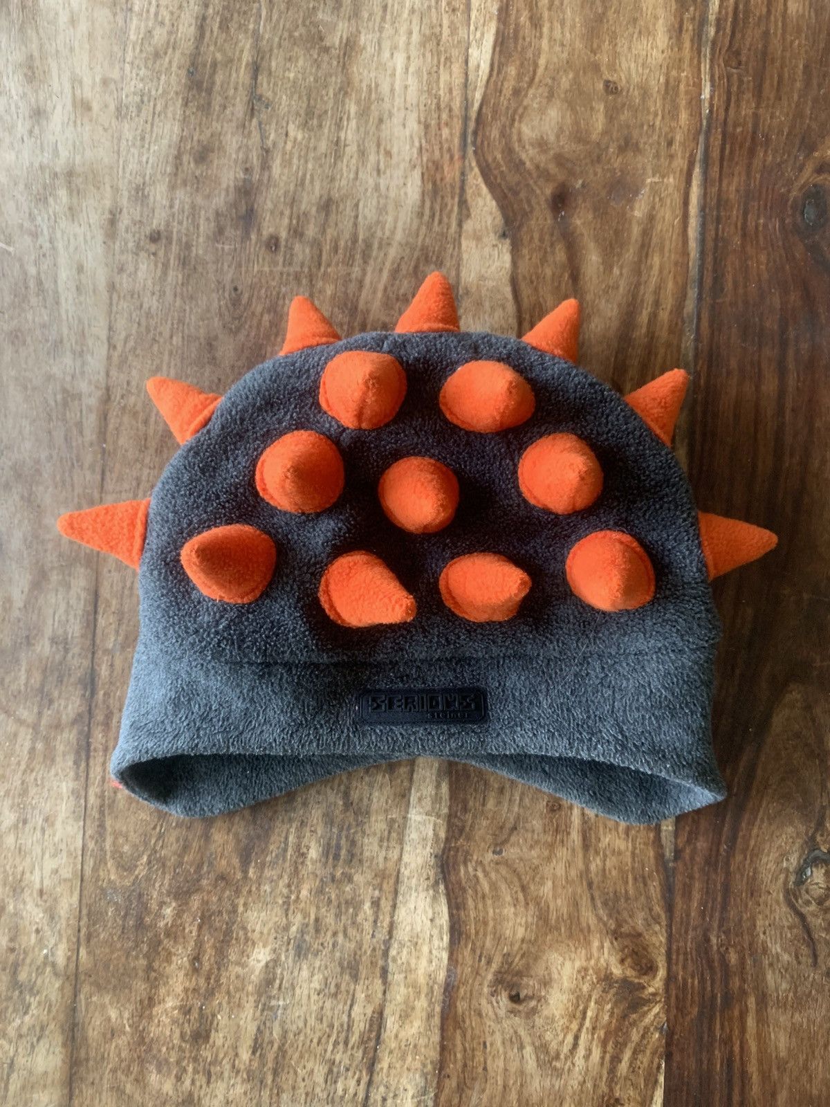Fotus 2000s Ravewear Steiner Serious Spike Bobble Beanie Black